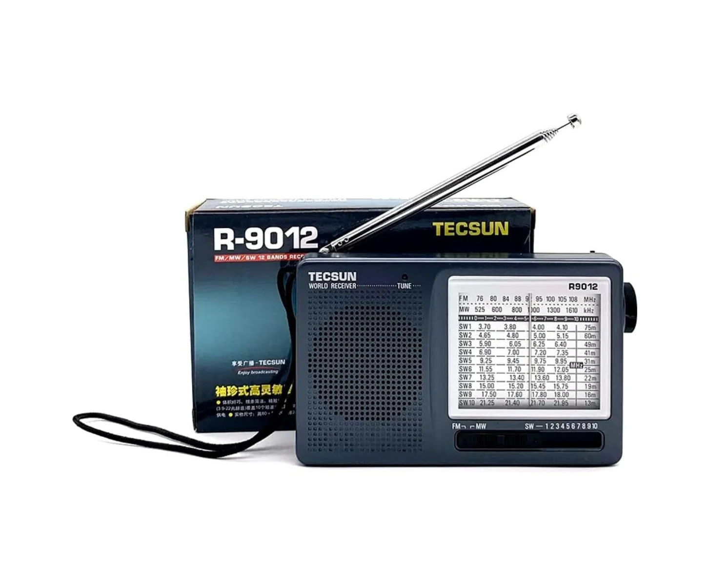Lexroo Tecsun R-9012 Taşınabilir Analog Radyo Kısa Dalga Fm Stereo Alıcı Fm/mw/sw 12 Bantlı Dünya Lexroo Tecsun R-9012 Taşınabilir Analog Radyo Kısa Dalga Fm Stereo Alıcı Fm/mw/sw 12 Bantlı Dünya
