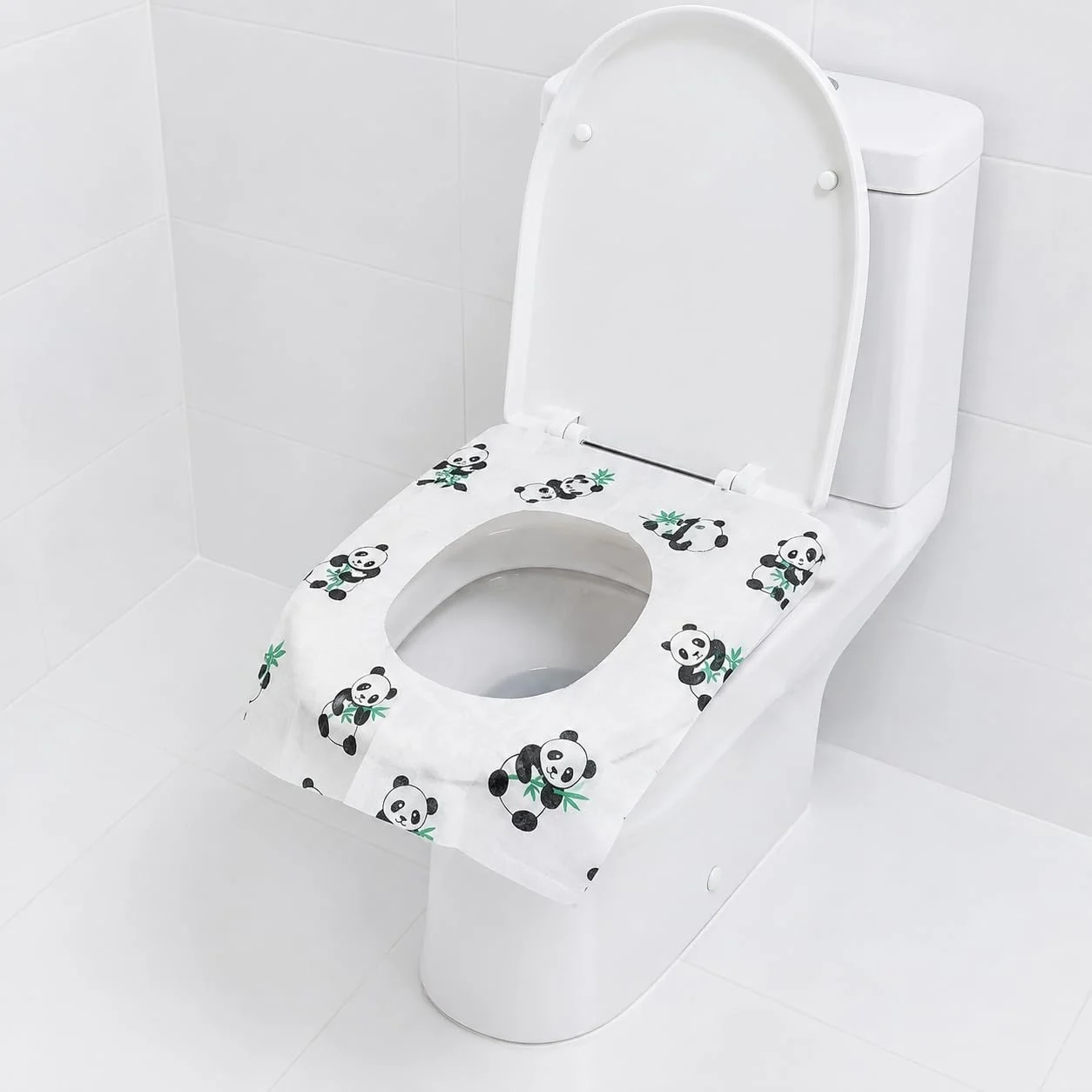 Lexroo Tek Kullanımlık Çocuk Klozet Örtüsü, Panda Desenli Sıvı Geçirmez Hijyenik Klozet Kapak Örtüsü Lexroo Tek Kullanımlık Çocuk Klozet Örtüsü, Panda Desenli Sıvı Geçirmez Hijyenik Klozet Kapak Örtüsü