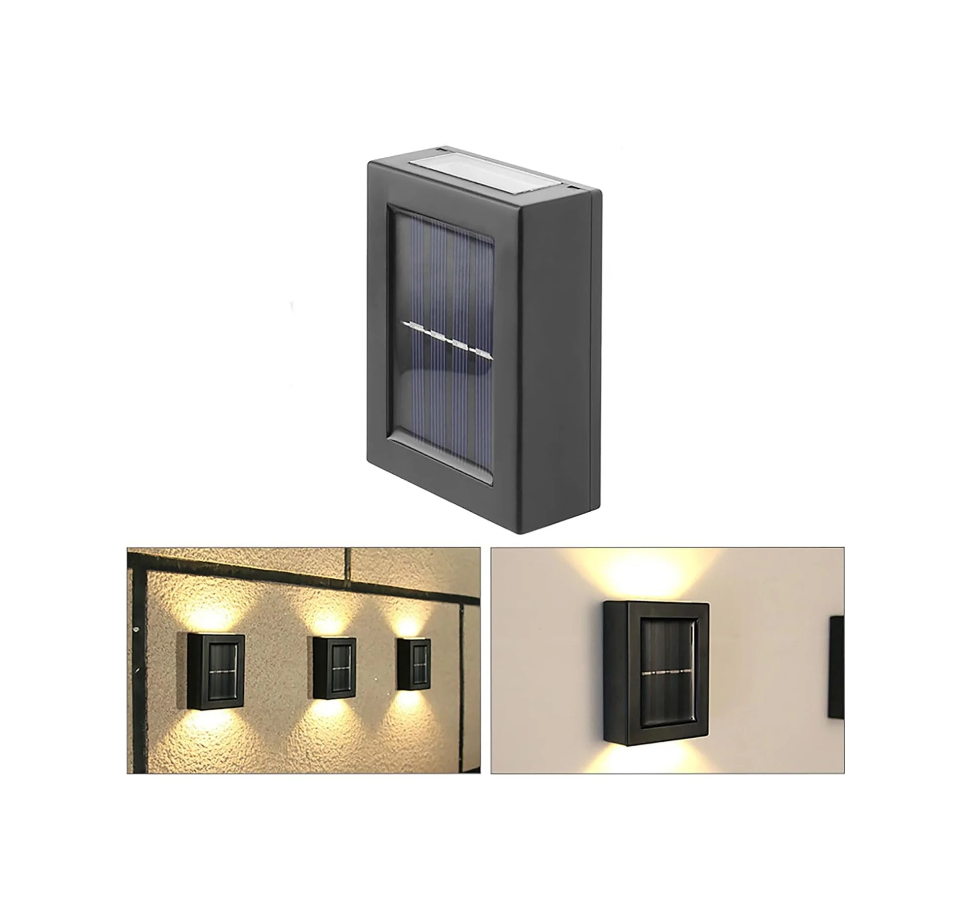 Lexroo Tekli Solar Bahçe Aydınlatması Güneş Enerjili Bahçe Aydınlatması Duvar Lambası Çift Taraflı Diğer Lexroo Tekli Solar Bahçe Aydınlatması Güneş Enerjili Bahçe Aydınlatması Duvar Lambası Çift Taraflı Diğer