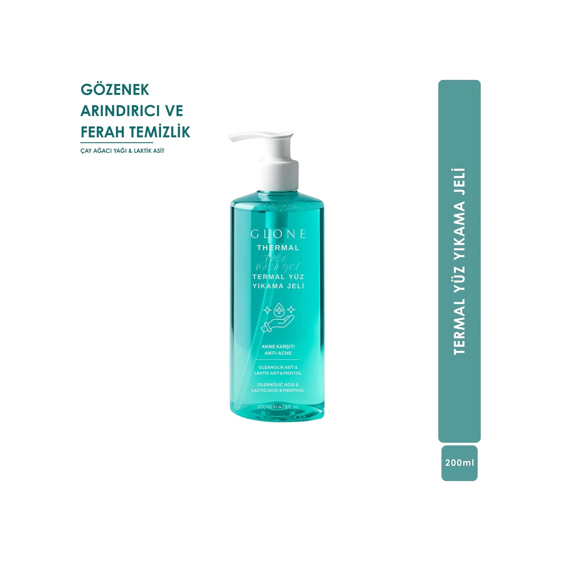 Lexroo Termal Yüz Temizleme Jeli, 200ml Lexroo Termal Yüz Temizleme Jeli, 200ml