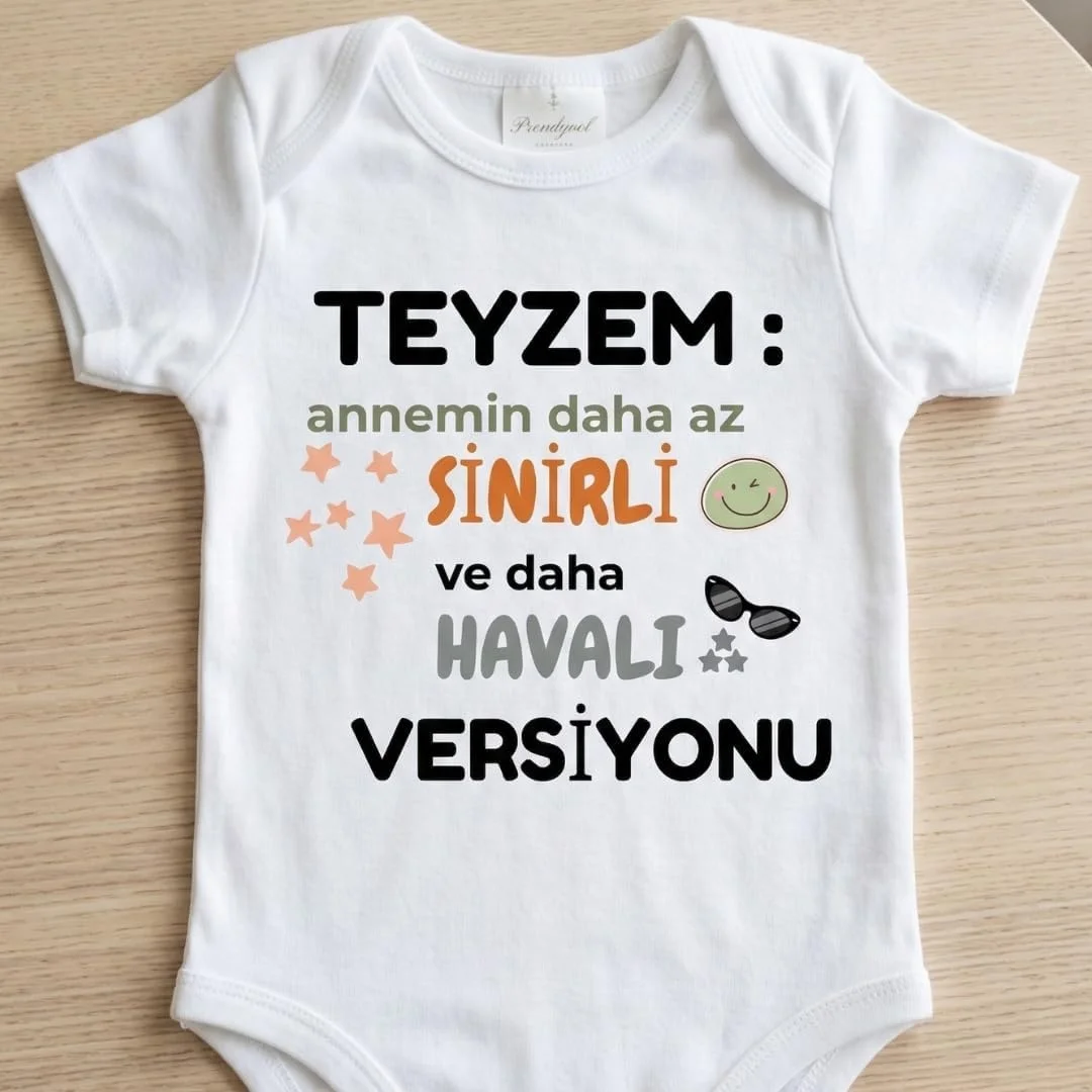 Lexroo Teyzem Yazılı Bebek Zıbın Teyzem Temalı Komik Tasarımlı Bebek Hediyesi 6-9 Ay Çok Renkli Lexroo Teyzem Yazılı Bebek Zıbın Teyzem Temalı Komik Tasarımlı Bebek Hediyesi 6-9 Ay Çok Renkli