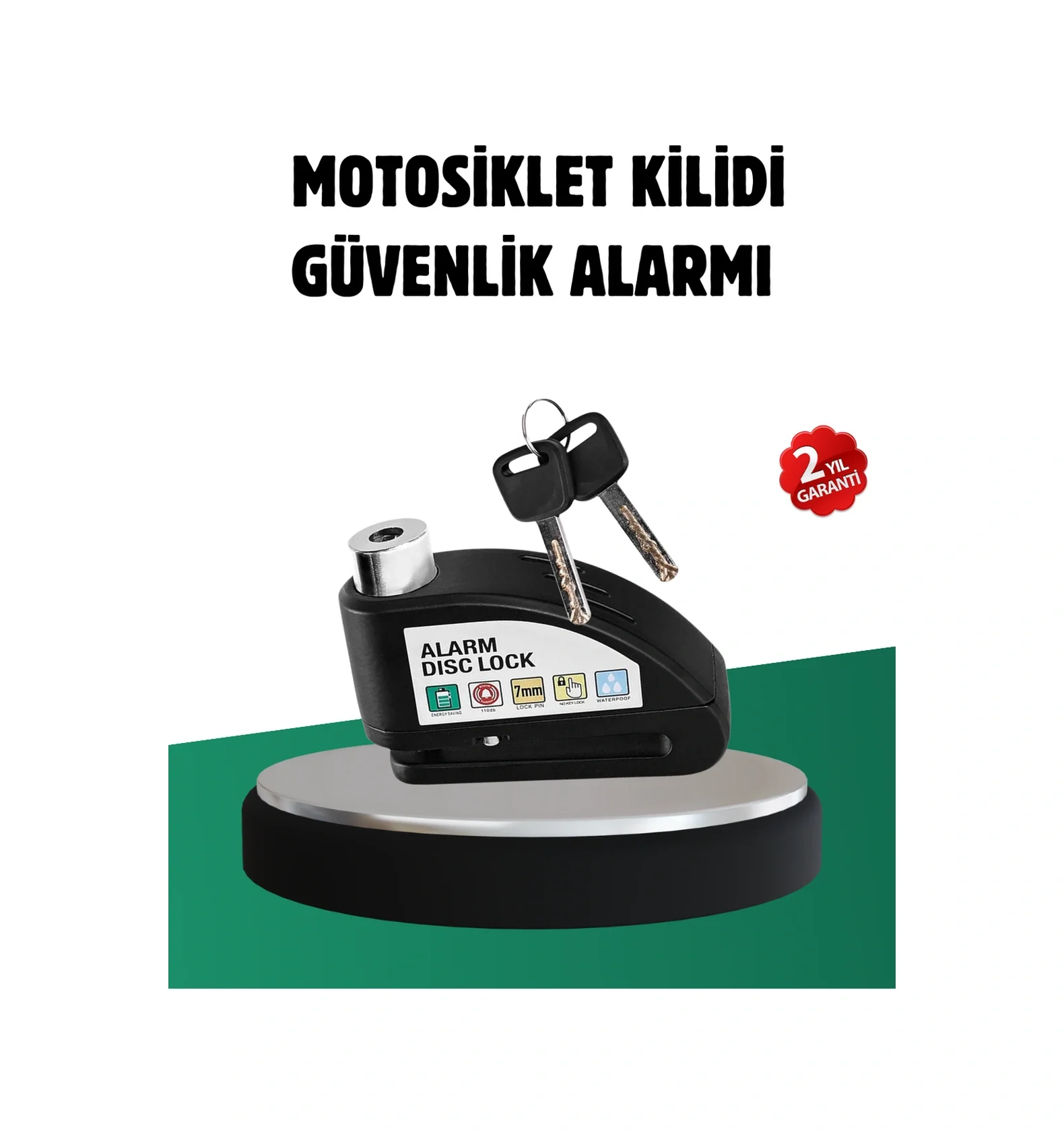 Lexroo Titreşim Sensörlü Alarm Disk Kilidi Motosiklet Scooter Bisiklet Standart Lexroo Titreşim Sensörlü Alarm Disk Kilidi Motosiklet Scooter Bisiklet Standart