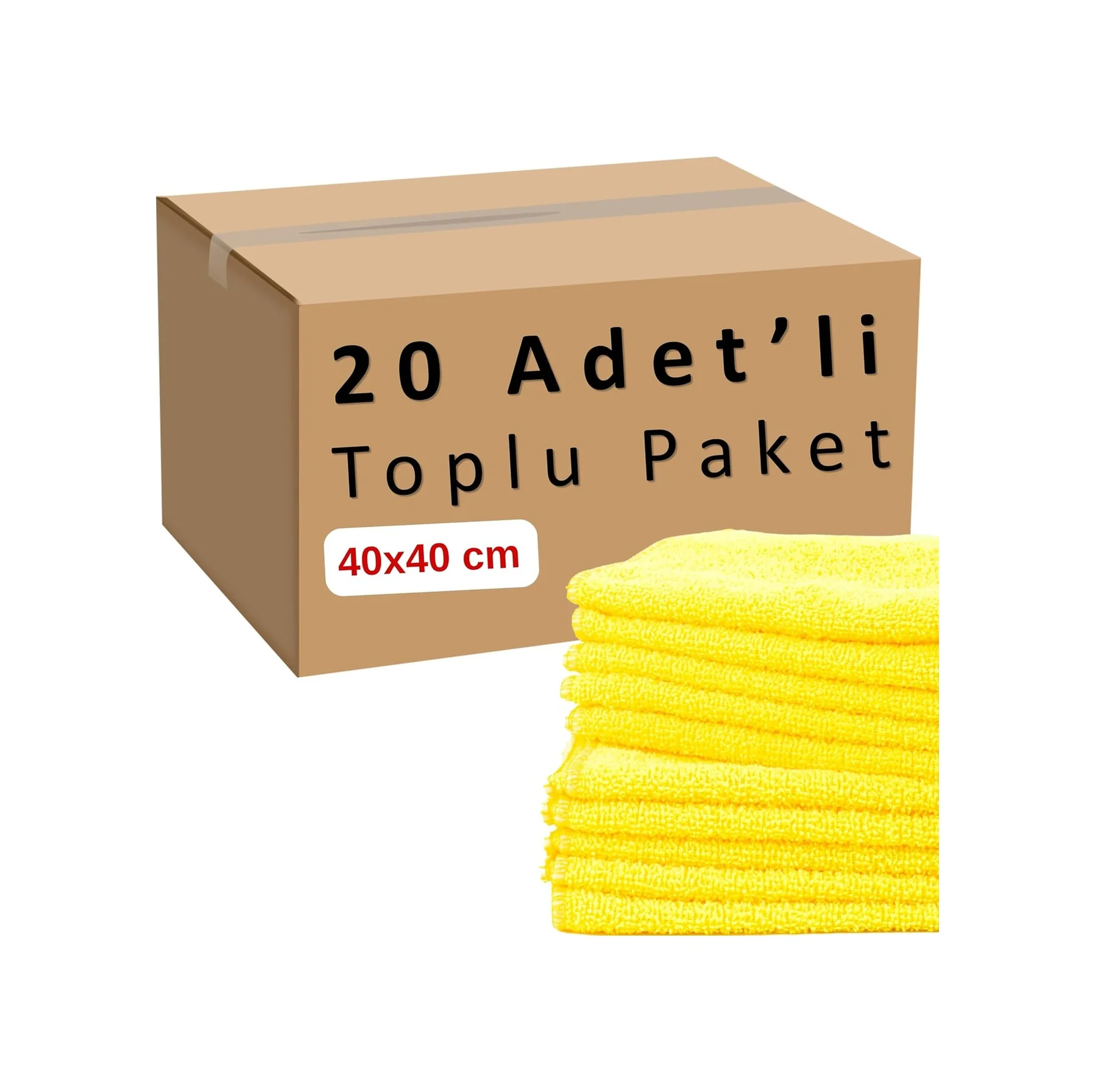 Lexroo Toplu Paket 20-adet Mikrofiber Bez Seti Sarı Renk Lexroo Toplu Paket 20-adet Mikrofiber Bez Seti Sarı Renk