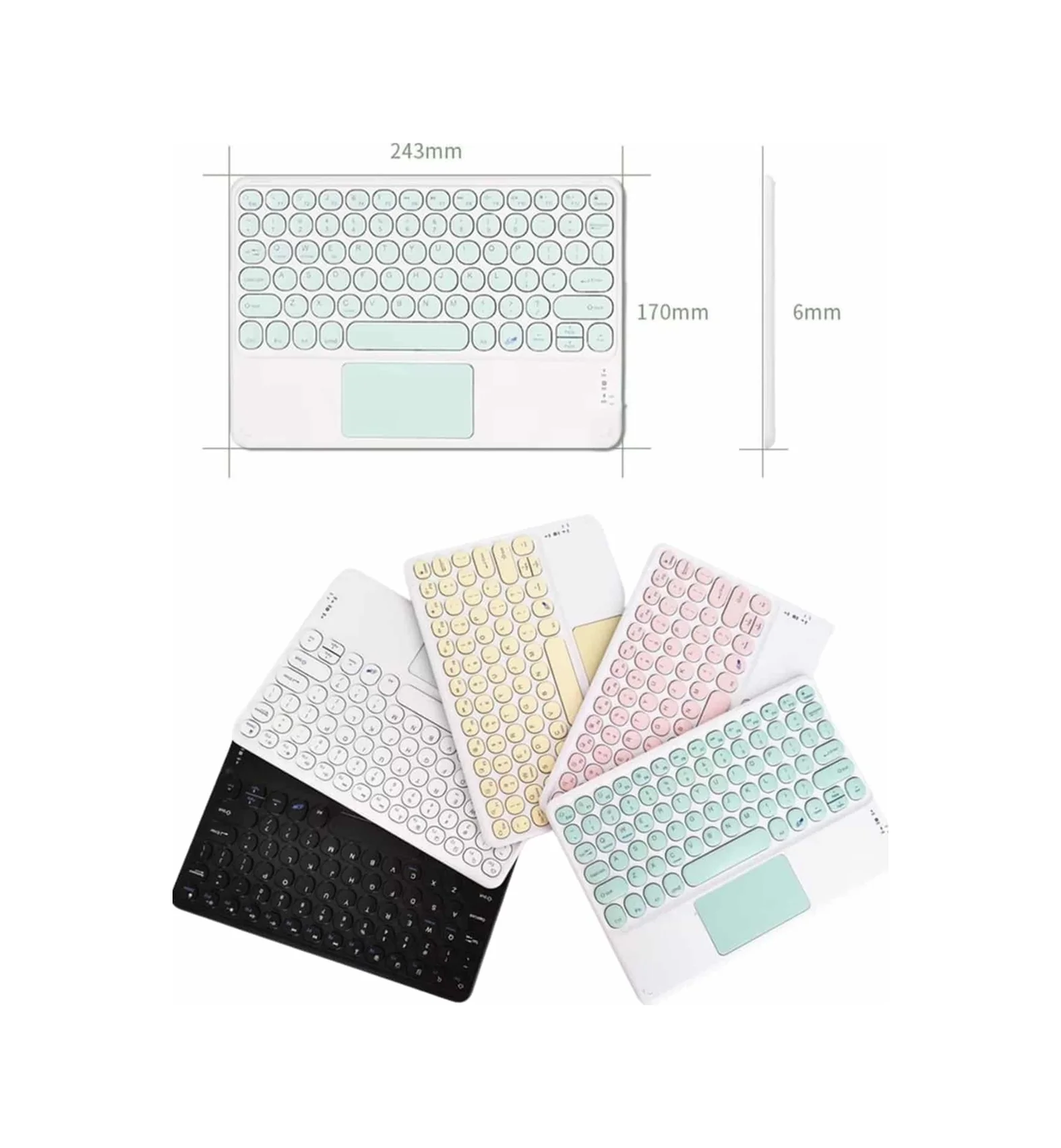 Lexroo Touchpad Tüm Cihazlara Uyumlu Bluetooth Klavye Touchpad Slim Kablosuz Wifi Q Klavye Lexroo Touchpad Tüm Cihazlara Uyumlu Bluetooth Klavye Touchpad Slim Kablosuz Wifi Q Klavye