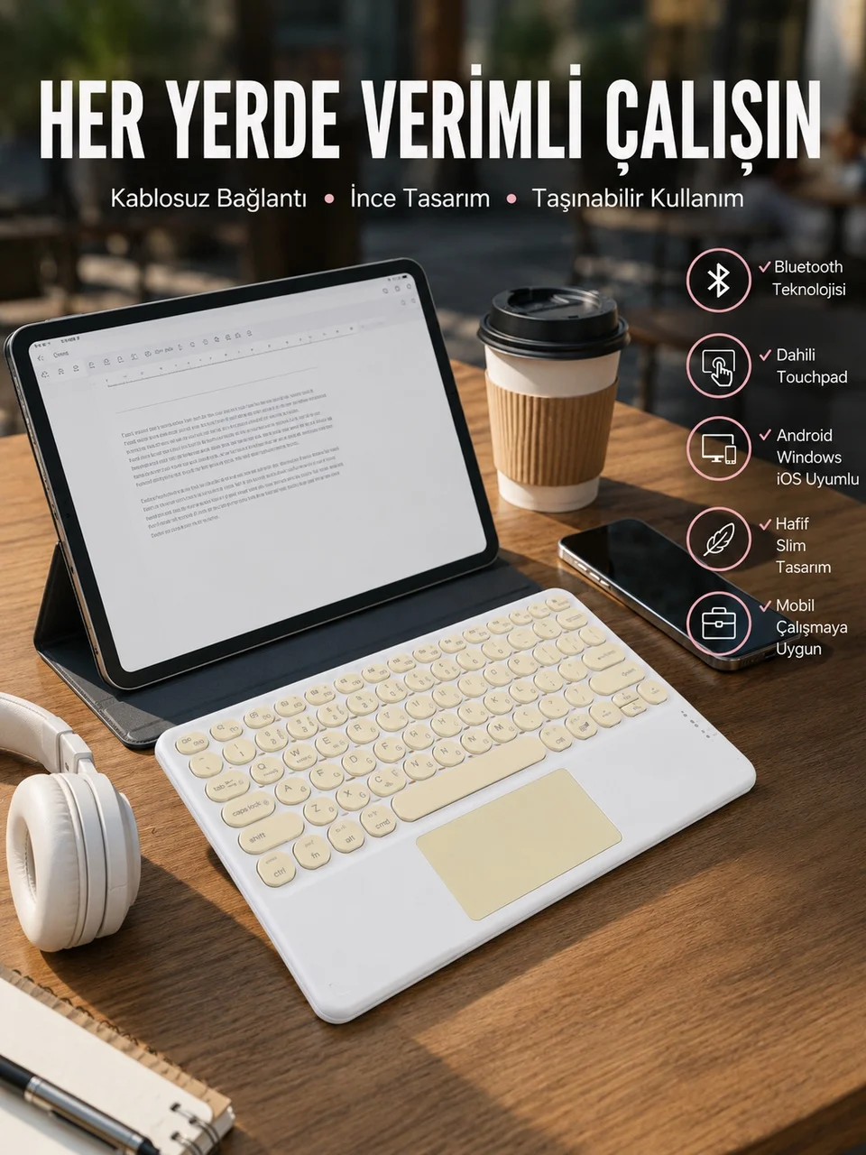 Lexroo Touchpad Uyumlu Bluetooth Klavye Slim Kablosuz Wifi Q Klavye Lexroo Touchpad Uyumlu Bluetooth Klavye Slim Kablosuz Wifi Q Klavye