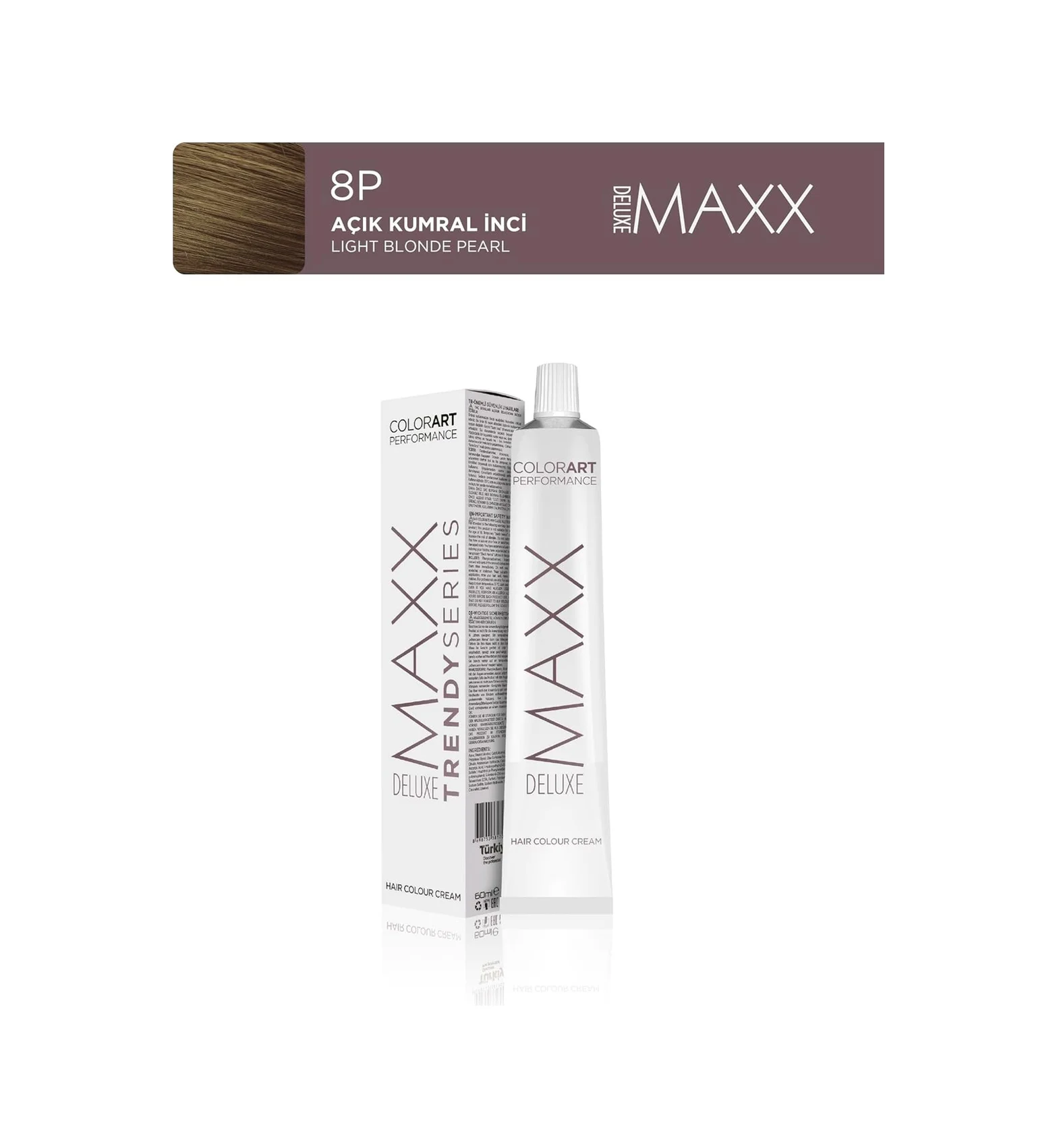Lexroo Tüp Saç Boyası 100 Ml 8p Açık Kumral İnci Lexroo Tüp Saç Boyası 100 Ml 8p Açık Kumral İnci