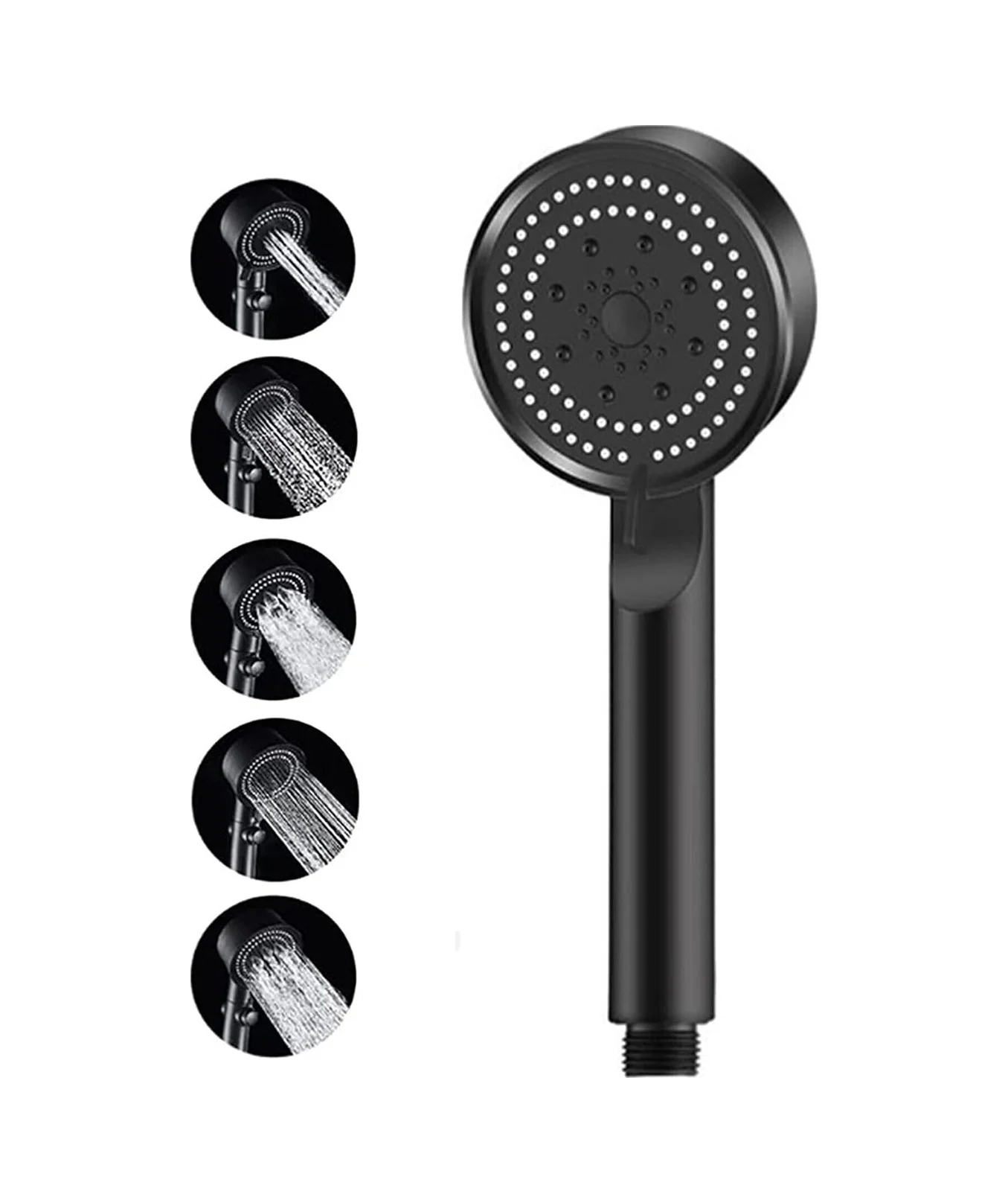 Lexroo Turbo Fan Lite El Duşu Handshower, Siyah Lexroo Turbo Fan Lite El Duşu Handshower, Siyah