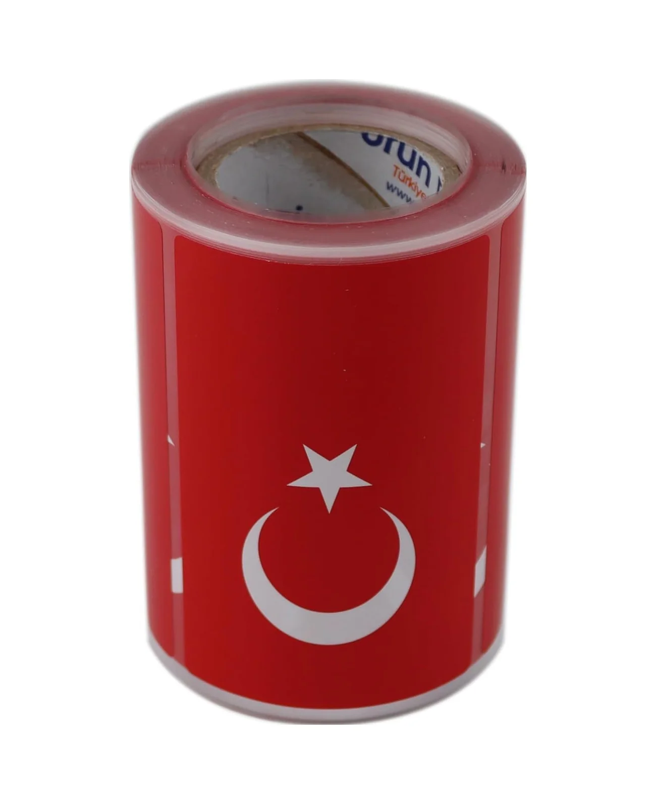 Lexroo Türk Bayrağı Etiketi Kuşe Rulo Çıkatma, 90mmx 60mm 300 Adet 40mm Kuka Çapı, Bayrak Etiket Çok Renkli Lexroo Türk Bayrağı Etiketi Kuşe Rulo Çıkatma, 90mmx 60mm 300 Adet 40mm Kuka Çapı, Bayrak Etiket Çok Renkli