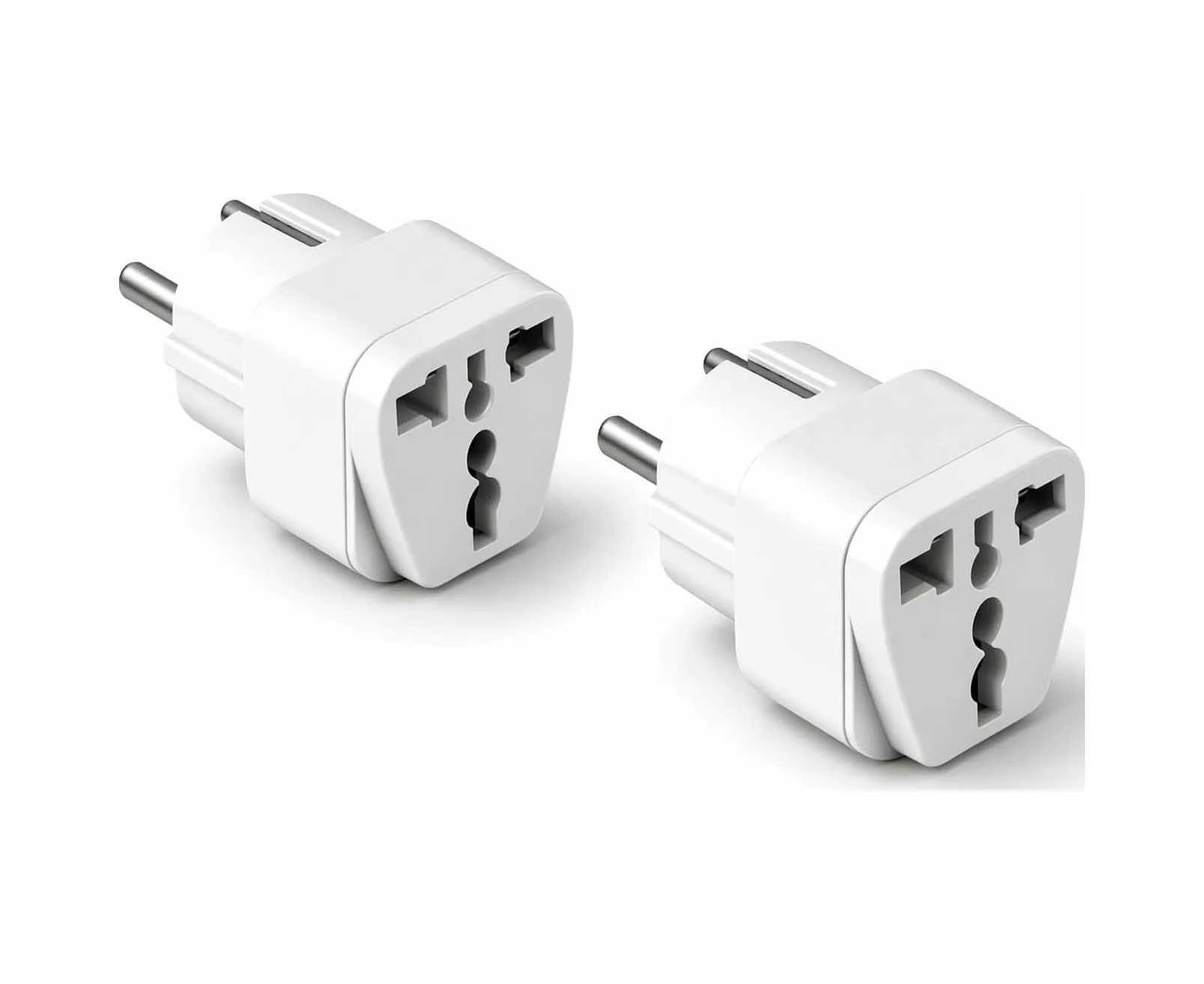 Lexroo Universal Priz Adaptörü 2 Li Set, Avrupa Tipi Fiş Eu,çoklu Girişli Seyahat Adaptörü Lexroo Universal Priz Adaptörü 2 Li Set, Avrupa Tipi Fiş Eu,çoklu Girişli Seyahat Adaptörü