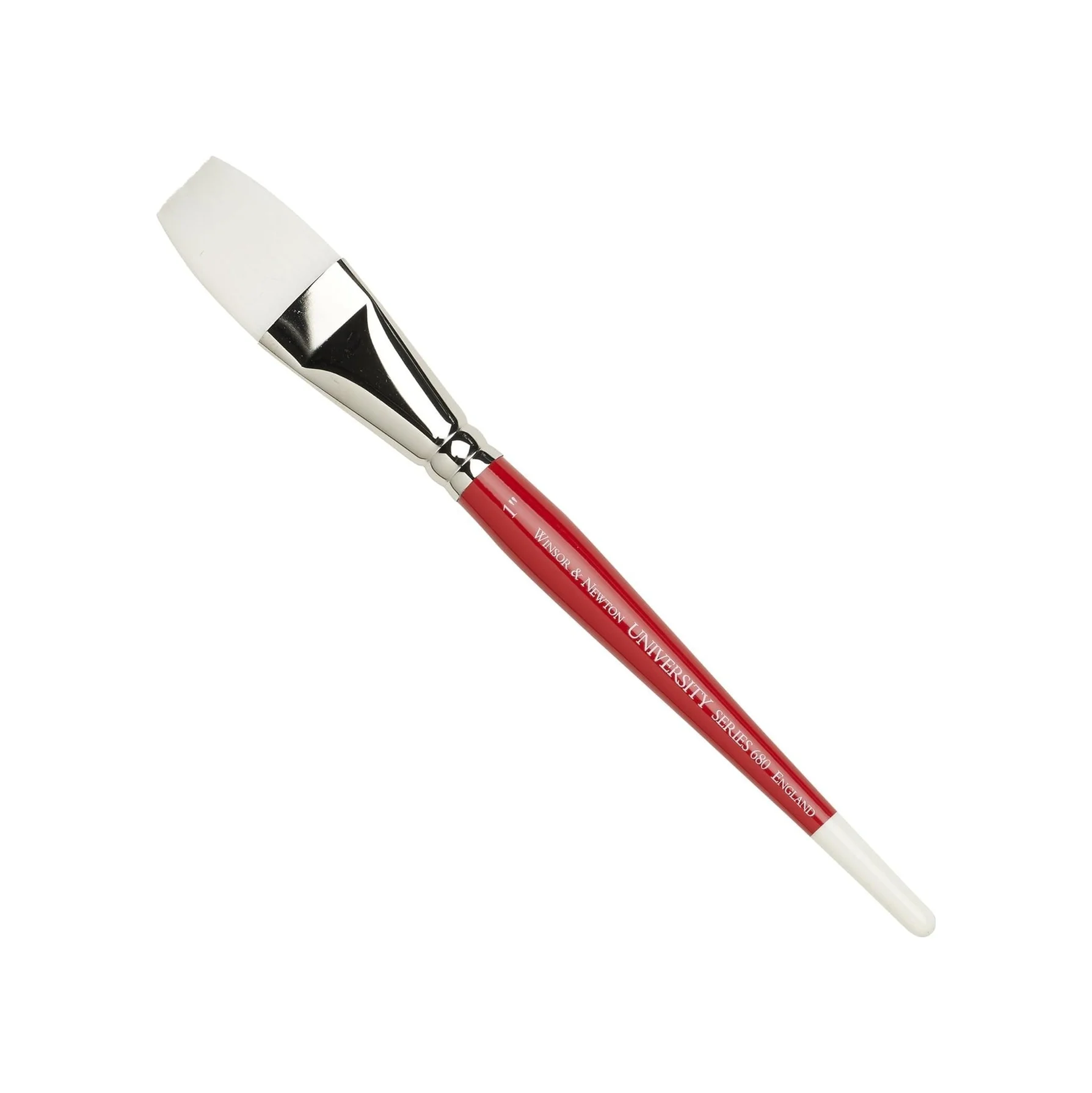 Lexroo University Serie 680 Fırça Kısa Saplı, Sentetik, Beyaz, Kırmızı, 1 İnç Lexroo University Serie 680 Fırça Kısa Saplı, Sentetik, Beyaz, Kırmızı, 1 İnç