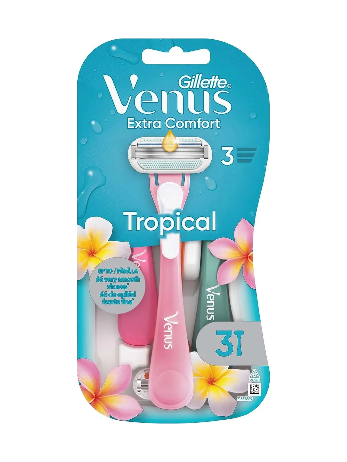 Lexroo Venus Extra Comfort Tropical Kullan At Tıraş Bıçağı, 3 Li Paket Lexroo Venus Extra Comfort Tropical Kullan At Tıraş Bıçağı, 3 Li Paket