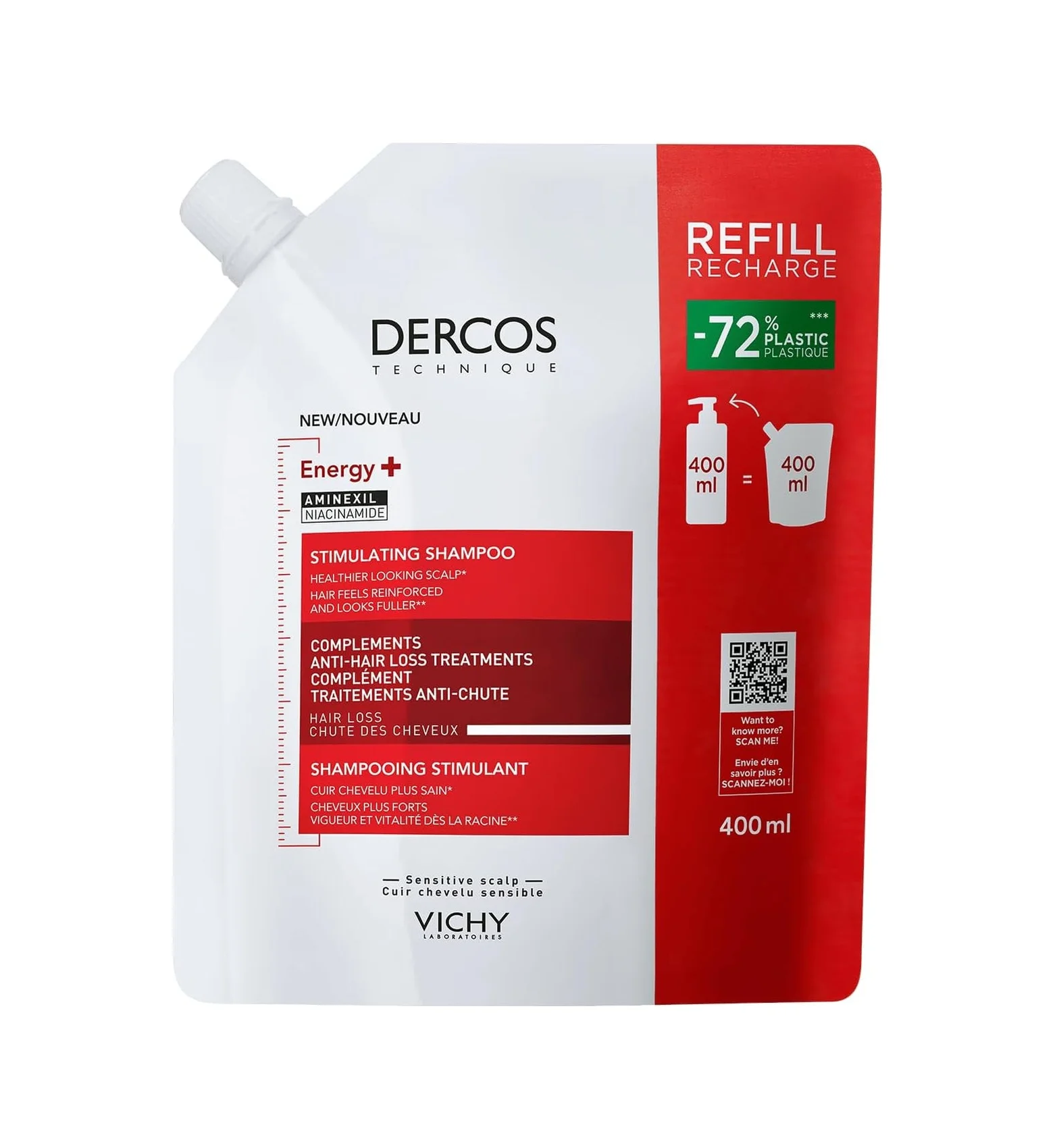Lexroo Vıchy Dercos Energy+ Dökülme Karşıtı Şampuan Yeniden Dolum Paketi 400 Ml Kıvırcık / Dalgalı Lexroo Vıchy Dercos Energy+ Dökülme Karşıtı Şampuan Yeniden Dolum Paketi 400 Ml Kıvırcık / Dalgalı