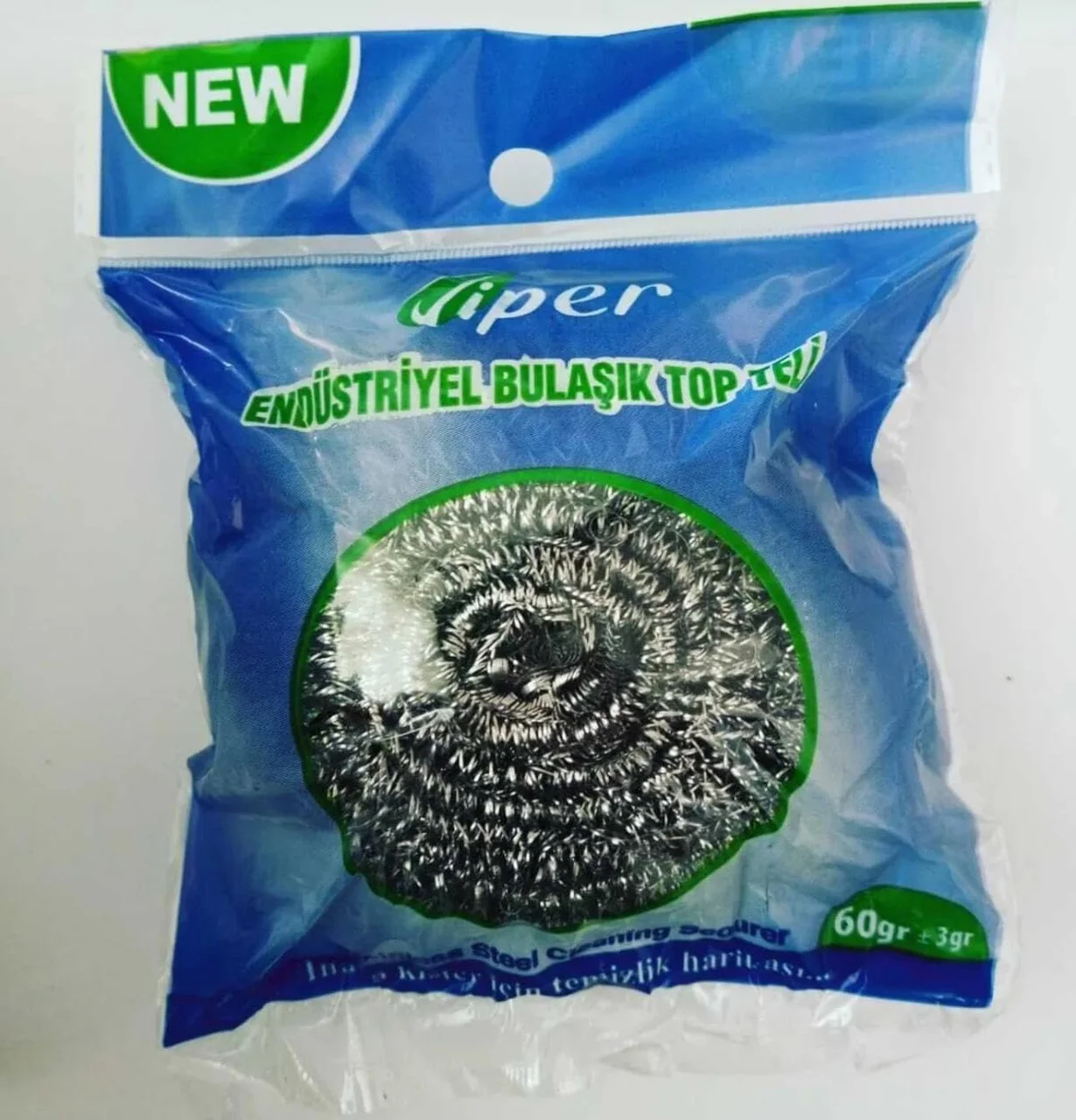 Lexroo Viper Endüstriyel Bulaşık Teli, Paslanmaz Çelik, 60 Gr, Spiral Form Çok Renkli Lexroo Viper Endüstriyel Bulaşık Teli, Paslanmaz Çelik, 60 Gr, Spiral Form Çok Renkli