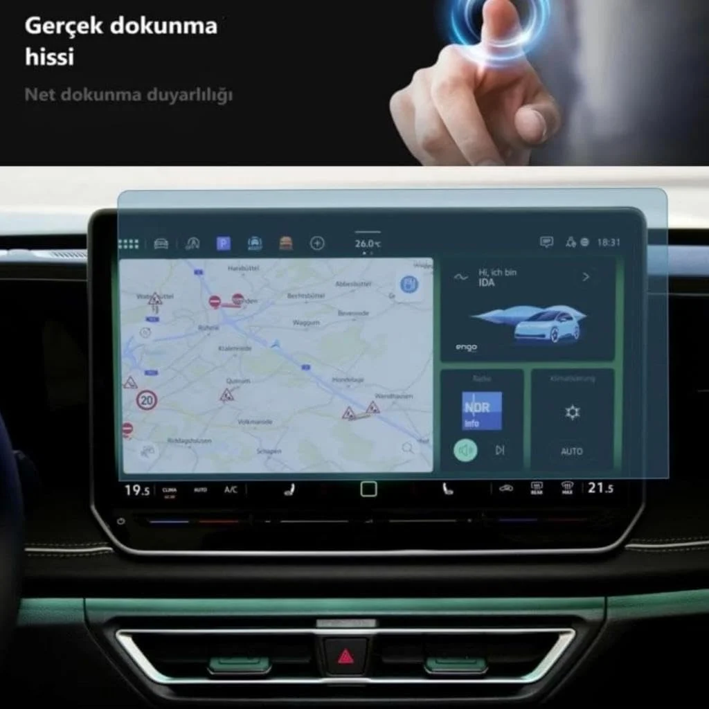 Lexroo Volkswagen Golf 8.5 Multimedya 10.3 İnç İle Uyumlu Ekran Koruyucu Nano Standart Lexroo Volkswagen Golf 8.5 Multimedya 10.3 İnç İle Uyumlu Ekran Koruyucu Nano Standart
