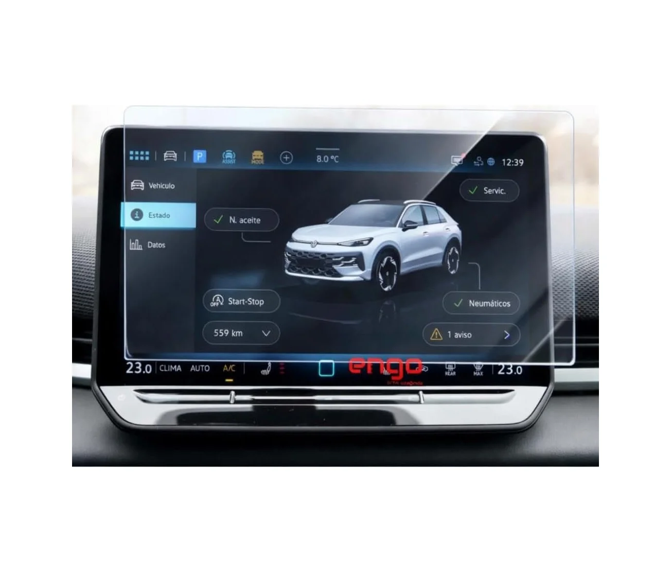 Lexroo Volkswagen T-roc 12.9 İnç İle Uyumlu Ekran Koruyucu Multimedya Nano Standart Lexroo Volkswagen T-roc 12.9 İnç İle Uyumlu Ekran Koruyucu Multimedya Nano Standart