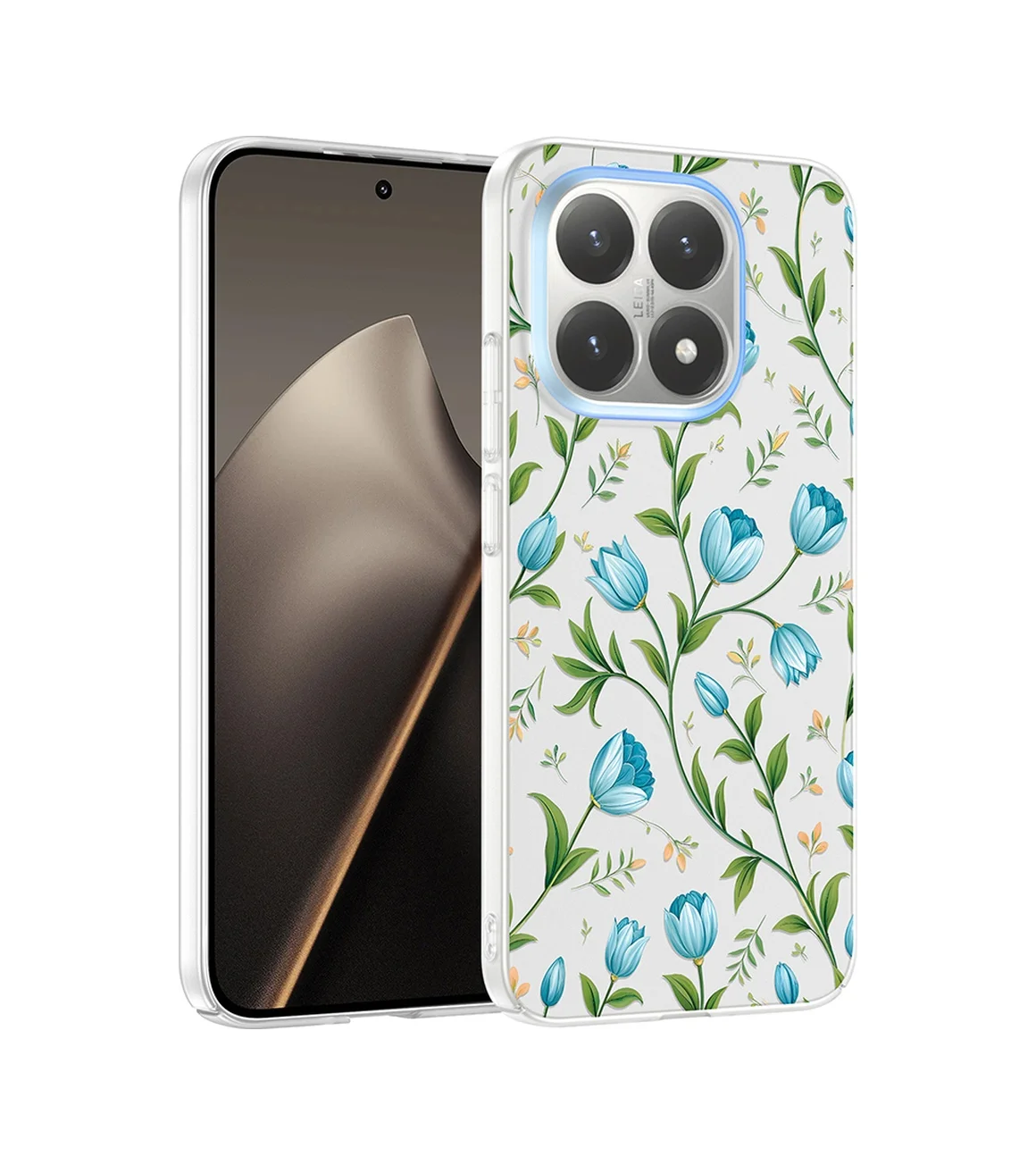 Lexroo Xiaomi 15t Kılıf Kamera Korumalı Desenli Klip Kılıf - Mavi Lale Lexroo Xiaomi 15t Kılıf Kamera Korumalı Desenli Klip Kılıf - Mavi Lale