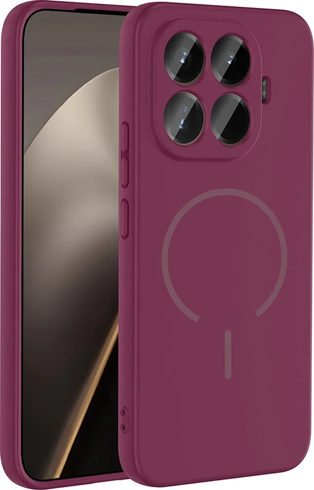 Lexroo Xiaomi 15t Pro Kılıf M-safe Şarj Özellikli Meta Kılıf - Mürdüm Çok Renkli Lexroo Xiaomi 15t Pro Kılıf M-safe Şarj Özellikli Meta Kılıf - Mürdüm Çok Renkli