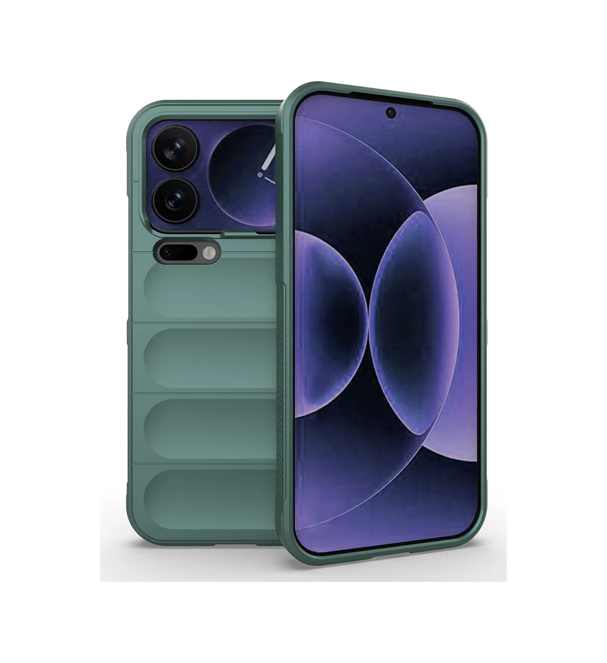 Lexroo Xiaomi 17 Pro Max Kılıf Esnek Tpu Oyuklu Arka Yüzey Tasarımlı Etnik Silikon - Koyu Yeşil Lexroo Xiaomi 17 Pro Max Kılıf Esnek Tpu Oyuklu Arka Yüzey Tasarımlı Etnik Silikon - Koyu Yeşil