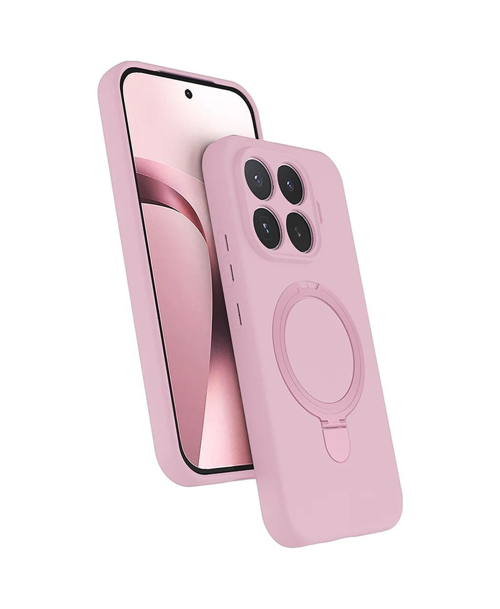 Lexroo Xiaomi 17t Kılıf M-safe Şarj Özellikli Standlı Samara Kılıf - Pembe Lexroo Xiaomi 17t Kılıf M-safe Şarj Özellikli Standlı Samara Kılıf - Pembe