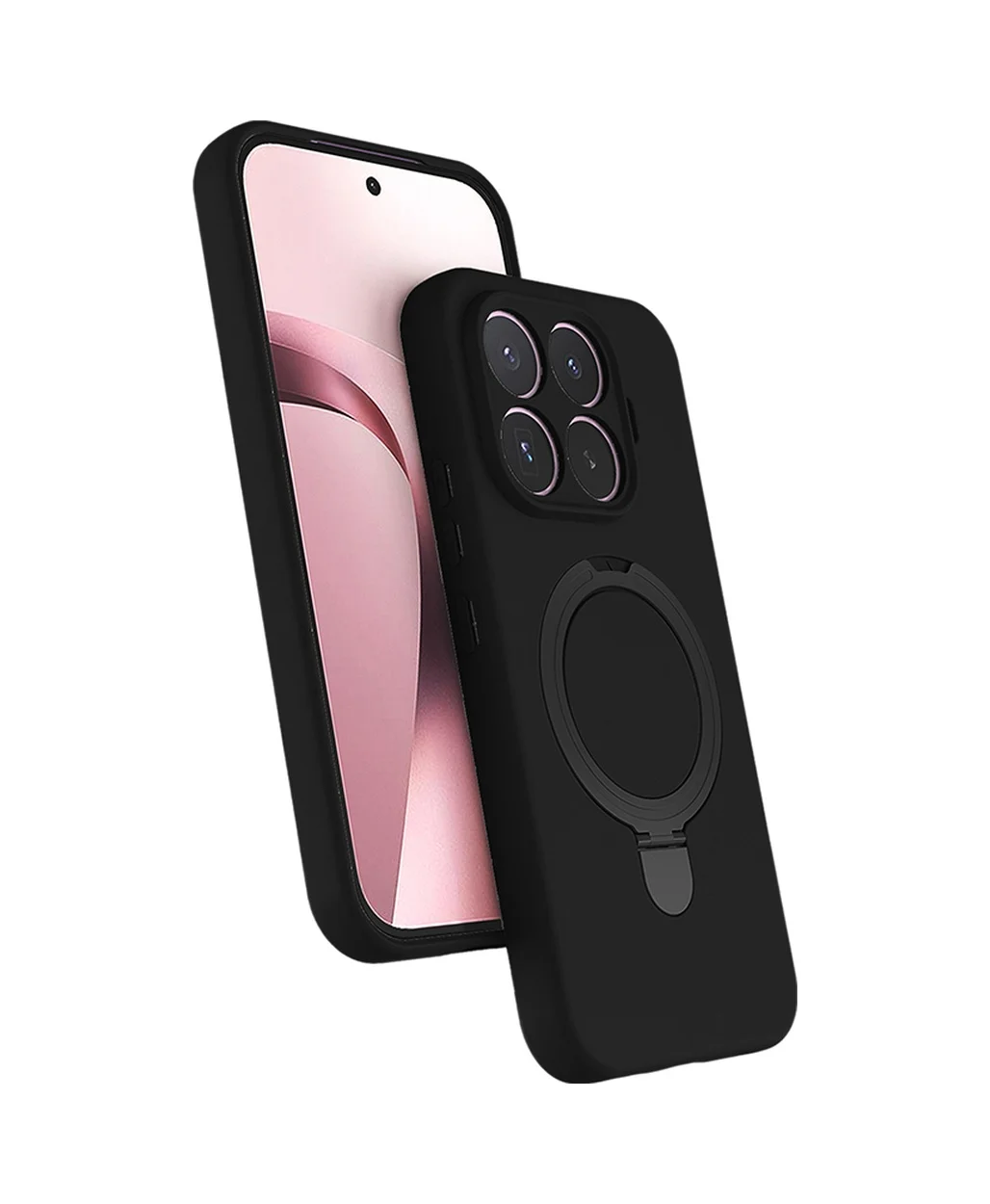 Lexroo Xiaomi 17t Kılıf M-safe Şarj Özellikli Standlı Samara Kılıf - Siyah Lexroo Xiaomi 17t Kılıf M-safe Şarj Özellikli Standlı Samara Kılıf - Siyah