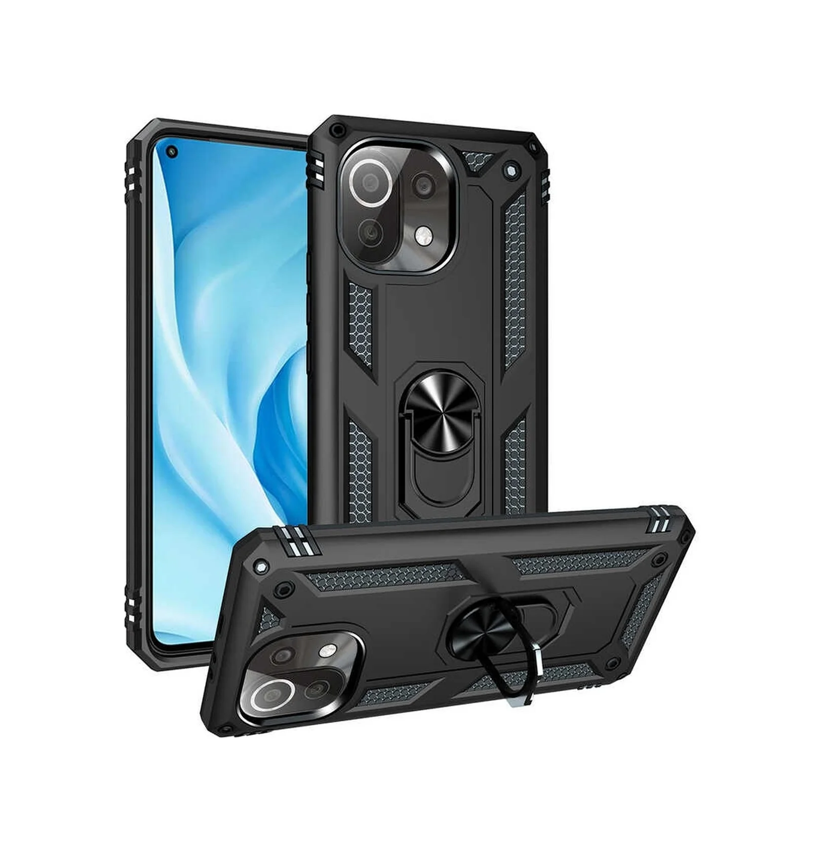 Lexroo Xiaomi Mi 11 Lite Kılıf Vega Kılıf - Siyah Lexroo Xiaomi Mi 11 Lite Kılıf Vega Kılıf - Siyah
