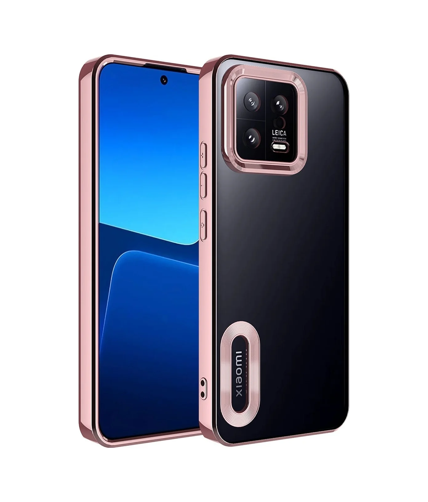Lexroo Xiaomi Mi 13 Kılıf Kamera Korumalı Logo Gösteren Omega Kılıf - Rose Gold Lexroo Xiaomi Mi 13 Kılıf Kamera Korumalı Logo Gösteren Omega Kılıf - Rose Gold