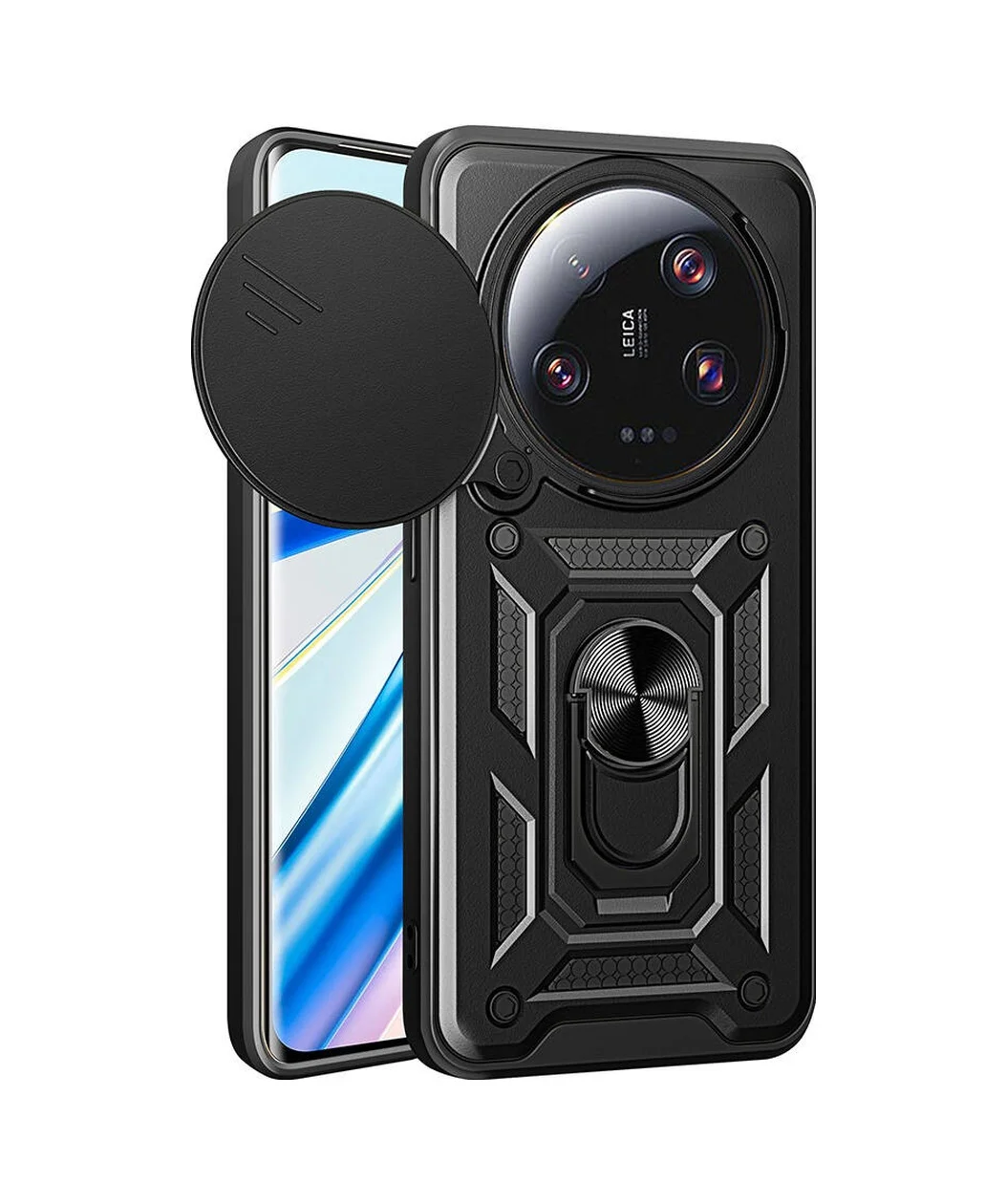 Lexroo Xiaomi Mi 13 Ultra Kılıf Magnetik Standlı Kamera Korumalı Sürgülü Vega Kılıf - Siyah Lexroo Xiaomi Mi 13 Ultra Kılıf Magnetik Standlı Kamera Korumalı Sürgülü Vega Kılıf - Siyah