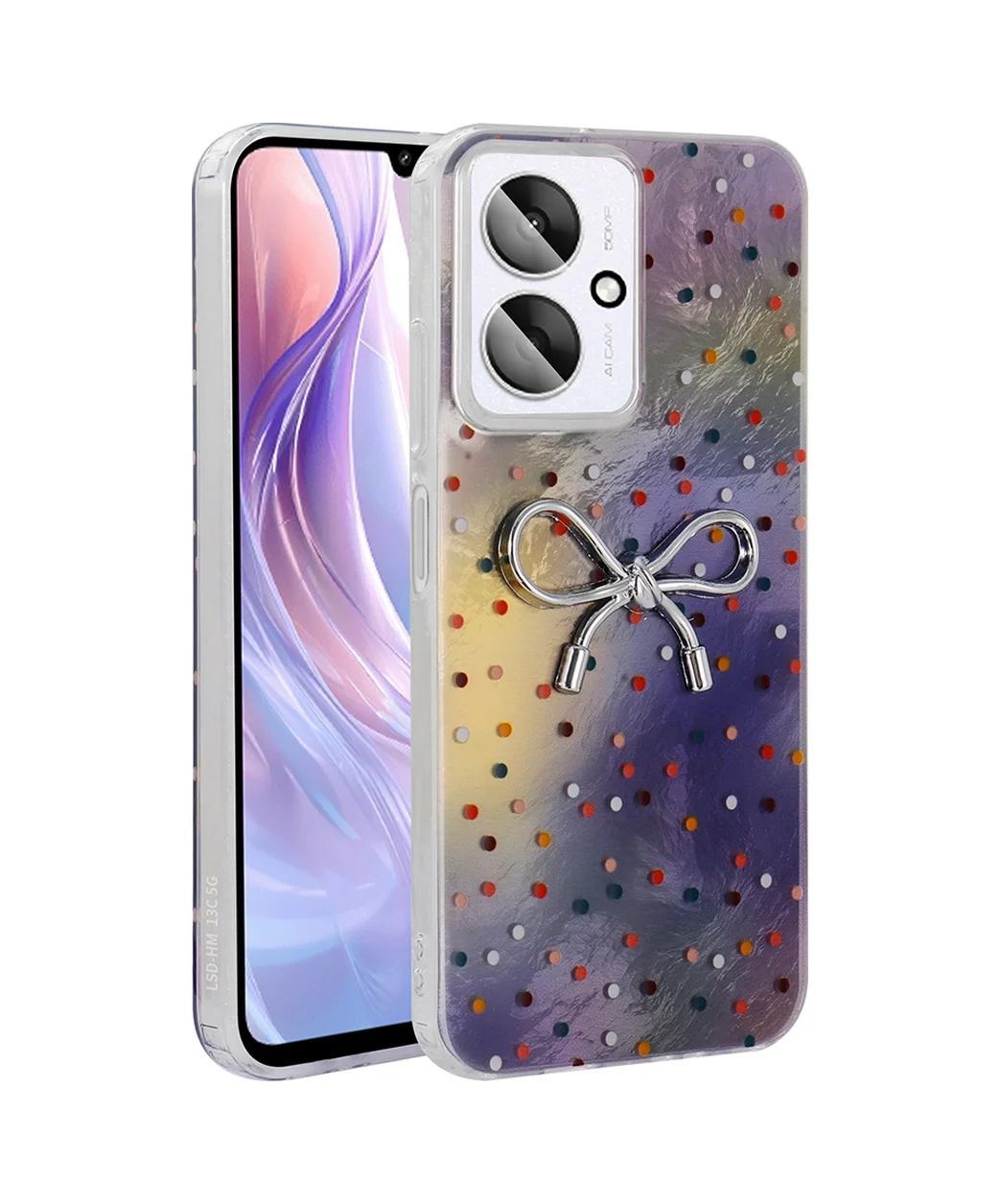 Lexroo Xiaomi Poco C65 Kılıf Kamera Korumalı Figürlü Ponti Silikon Kılıf - Lila Lexroo Xiaomi Poco C65 Kılıf Kamera Korumalı Figürlü Ponti Silikon Kılıf - Lila