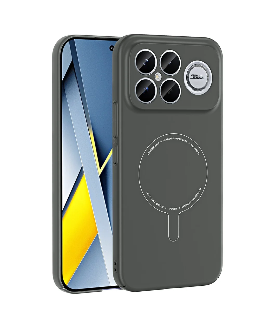 Lexroo Xiaomi Poco F8 Ultra Kılıf M-safe Şarj Özellikli Kamera Korumalı Elio Sert Pc Kılıf - Siyah Lexroo Xiaomi Poco F8 Ultra Kılıf M-safe Şarj Özellikli Kamera Korumalı Elio Sert Pc Kılıf - Siyah