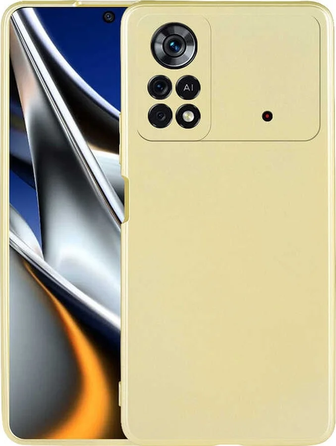 Lexroo Xiaomi Poco M4 Pro 4g Kılıf Premier Silikon Kılıf - Gold Lexroo Xiaomi Poco M4 Pro 4g Kılıf Premier Silikon Kılıf - Gold