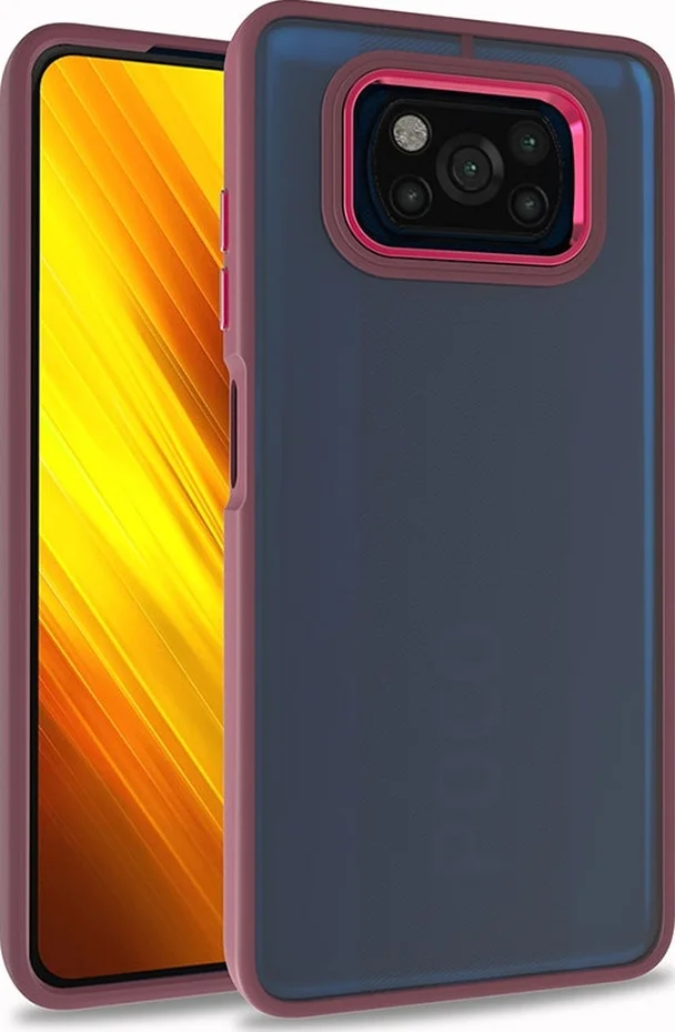 Lexroo Xiaomi Poco X3 Kılıf Flora Kılıf - Kırmızı Lexroo Xiaomi Poco X3 Kılıf Flora Kılıf - Kırmızı