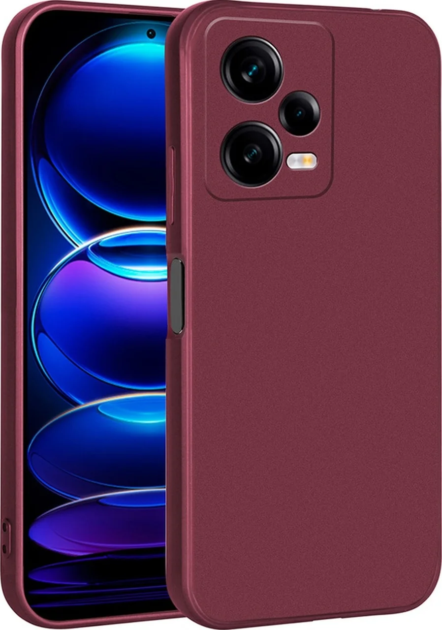Lexroo Xiaomi Redmi Note 12 Pro 5g Kılıf Premier Silikon Kılıf - Mürdüm Çok Renkli Lexroo Xiaomi Redmi Note 12 Pro 5g Kılıf Premier Silikon Kılıf - Mürdüm Çok Renkli