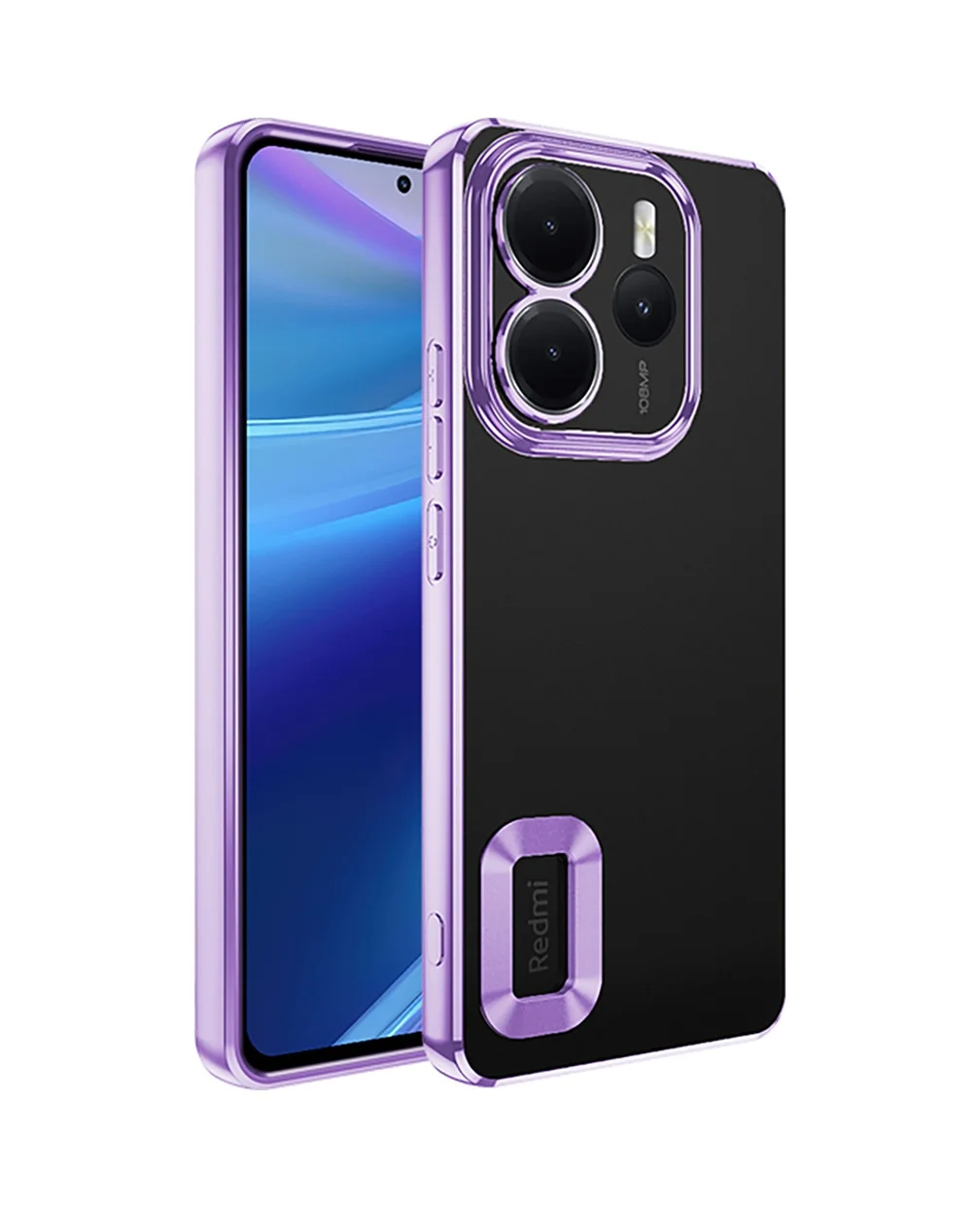 Lexroo Xiaomi Redmi Note 14 4g Kılıf Kamera Korumalı Logo Gösteren Omega Kılıf - Lila Lexroo Xiaomi Redmi Note 14 4g Kılıf Kamera Korumalı Logo Gösteren Omega Kılıf - Lila