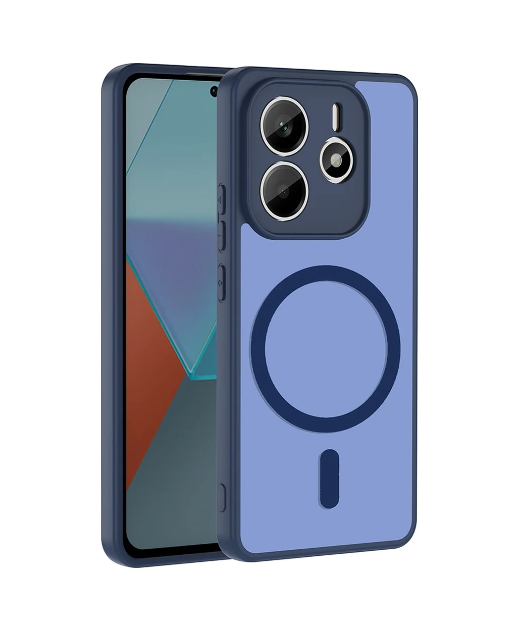 Lexroo Xiaomi Redmi Note 14 4g Kılıf M-safe Şarj Özellikli Babet Kılıf - Lacivert Lexroo Xiaomi Redmi Note 14 4g Kılıf M-safe Şarj Özellikli Babet Kılıf - Lacivert