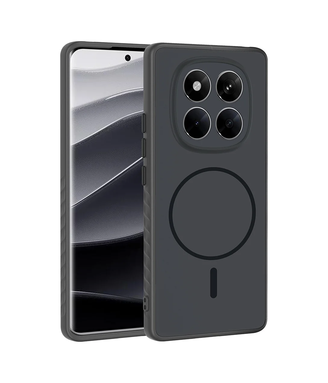 Lexroo Xiaomi Redmi Note 14 Pro 4g Kılıf M-safe Şarj Özellikli Tea Kılıf - Siyah Lexroo Xiaomi Redmi Note 14 Pro 4g Kılıf M-safe Şarj Özellikli Tea Kılıf - Siyah