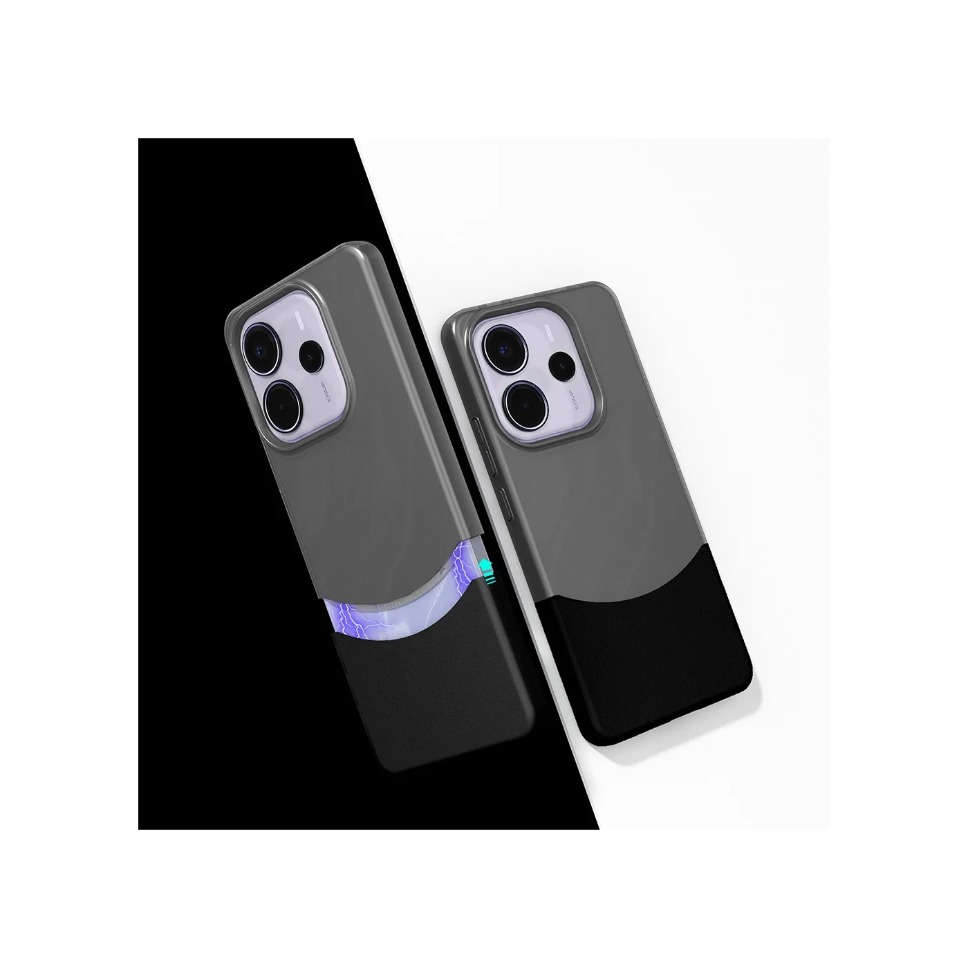 Lexroo Xiaomi Redmi Note 14 5g Kılıf Mıknatıslı Duble Kılıf - Siyah Lexroo Xiaomi Redmi Note 14 5g Kılıf Mıknatıslı Duble Kılıf - Siyah