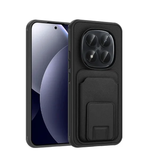 Lexroo Xiaomi Redmi Note 15 Pro Plus Kartlıklı Tpu Bikart Kılıf - Siyah Lexroo Xiaomi Redmi Note 15 Pro Plus Kartlıklı Tpu Bikart Kılıf - Siyah