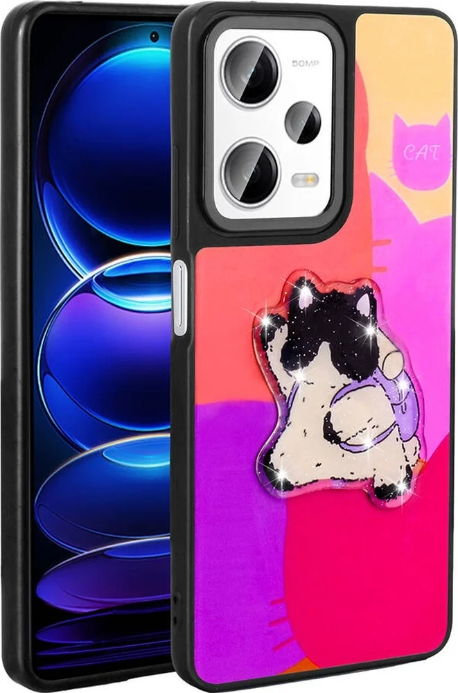 Lexroo Xiaomi Redmi Note 12 Pro Plus 5g Kılıf Parlayan Kabartmalı İkonik Figürlü Amas Silikon - Mor Lexroo Xiaomi Redmi Note 12 Pro Plus 5g Kılıf Parlayan Kabartmalı İkonik Figürlü Amas Silikon - Mor