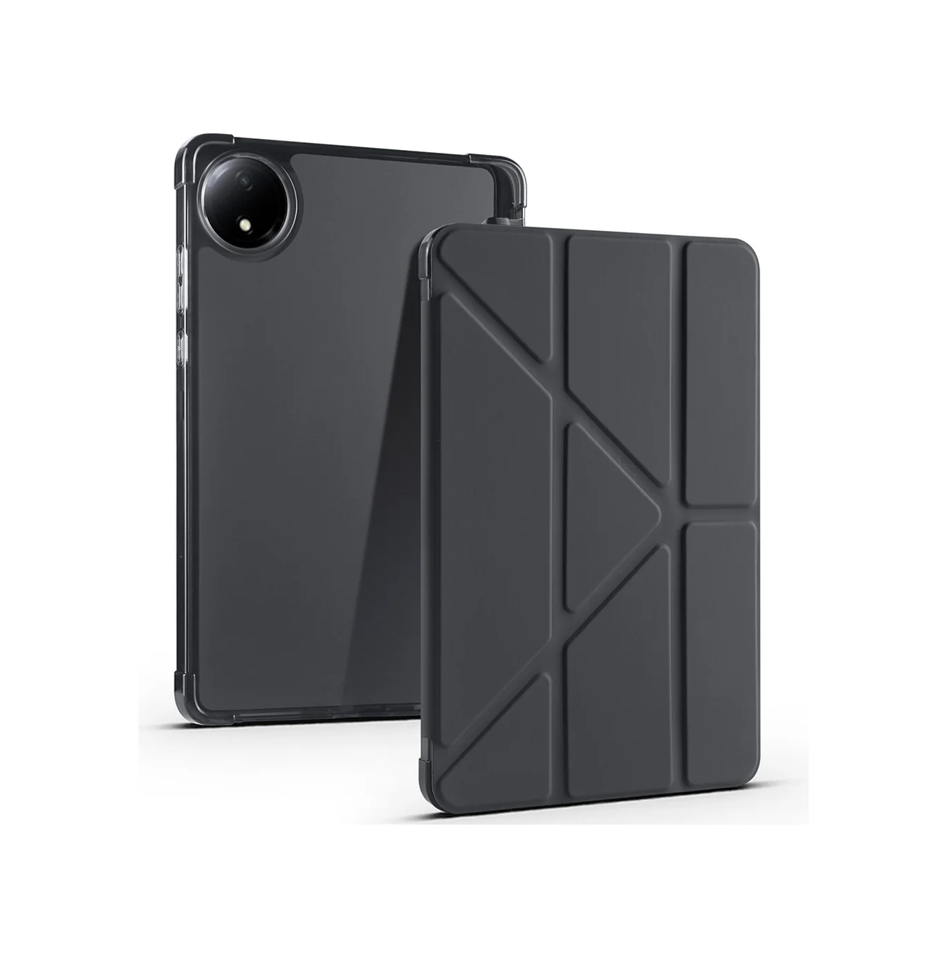 Lexroo Xiaomi Redmi Pad Se 8.7 Kılıf Tri Folding Kalem Bölmeli Standlı Kılıf - Siyah Lexroo Xiaomi Redmi Pad Se 8.7 Kılıf Tri Folding Kalem Bölmeli Standlı Kılıf - Siyah