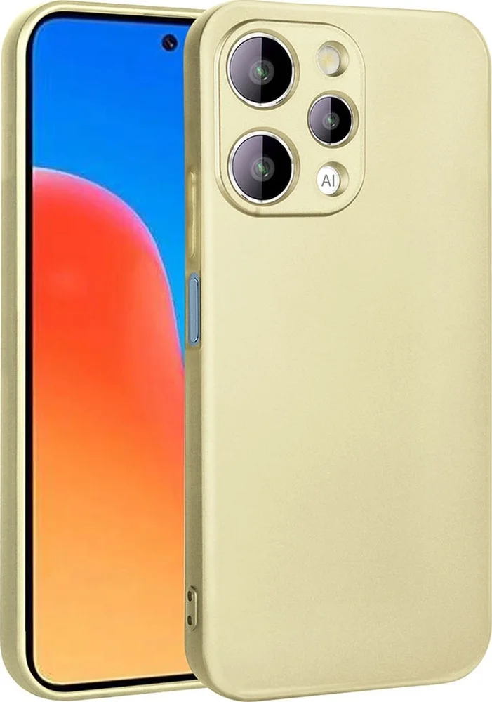Lexroo Xiaomi Redmi 12 Kılıf Premier Silikon Kılıf - Gold Lexroo Xiaomi Redmi 12 Kılıf Premier Silikon Kılıf - Gold