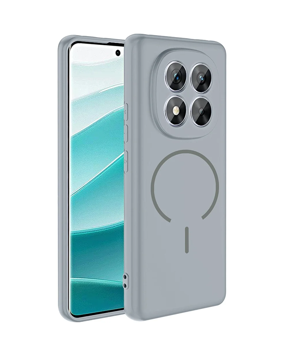 Lexroo Xiaomi Redmi Note 14 Pro 5g Kılıf M-safe Şarj Özellikli Meta Kılıf - Titanyum-gri Lexroo Xiaomi Redmi Note 14 Pro 5g Kılıf M-safe Şarj Özellikli Meta Kılıf - Titanyum-gri