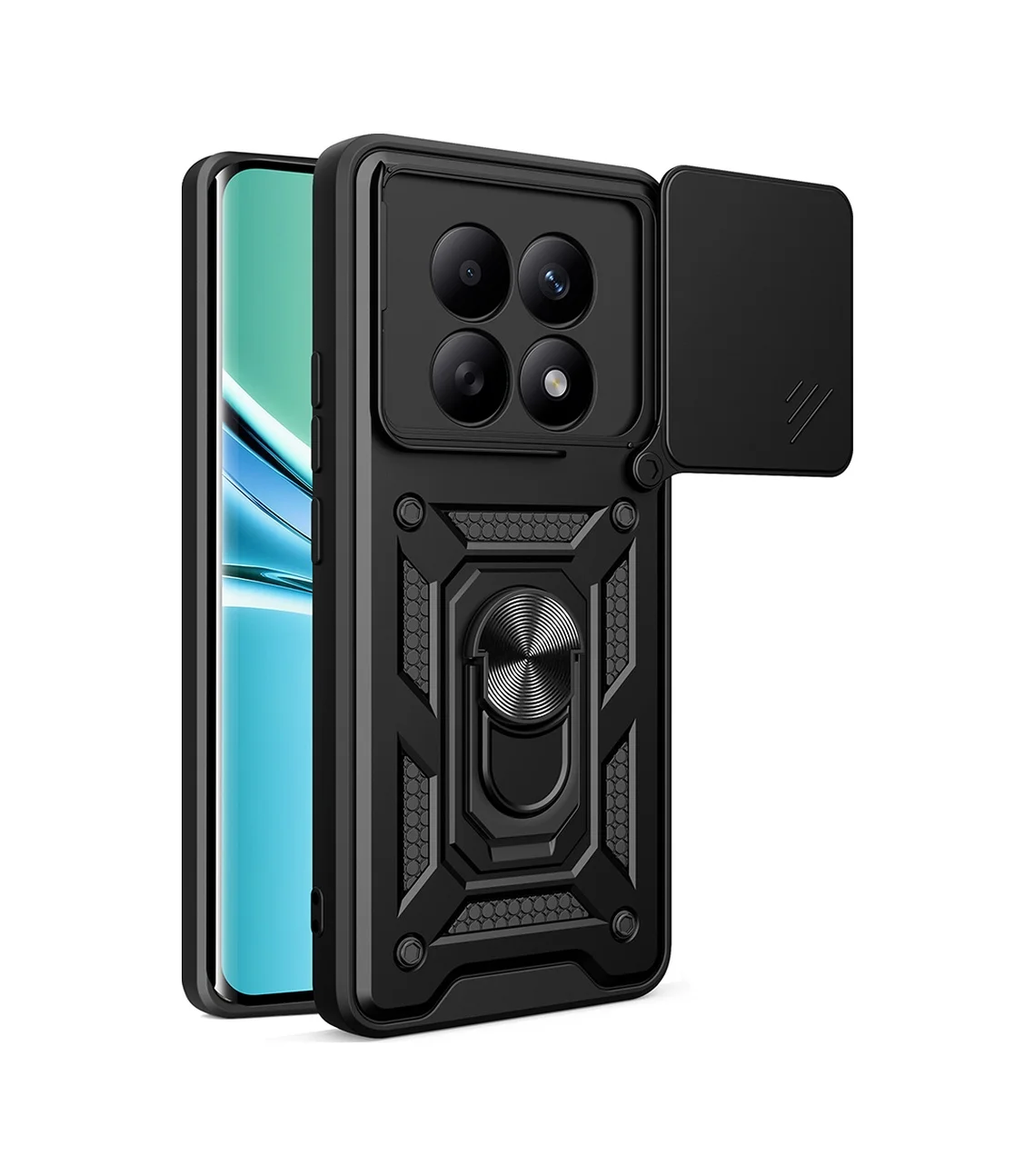 Lexroo Xiaomi Redmi Note 15 5g Kılıf Magnetik Standlı Kamera Korumalı Sürgülü Vega Kılıf - Mavi Lexroo Xiaomi Redmi Note 15 5g Kılıf Magnetik Standlı Kamera Korumalı Sürgülü Vega Kılıf - Mavi