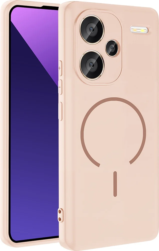 Lexroo Xiaomi Redmi Note 13 Pro Plus 5g Kılıf M-safe Şarj Özellikli Meta Kılıf - Rose Pembe Lexroo Xiaomi Redmi Note 13 Pro Plus 5g Kılıf M-safe Şarj Özellikli Meta Kılıf - Rose Pembe