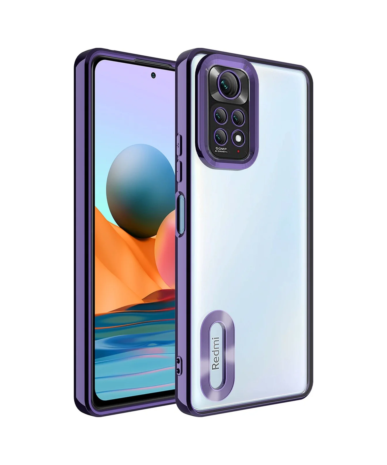 Lexroo Xiaomi Redmi Note 11s Global Kılıf Kamera Korumalı Logo Gösteren Omega Kılıf - Derin Mor Lexroo Xiaomi Redmi Note 11s Global Kılıf Kamera Korumalı Logo Gösteren Omega Kılıf - Derin Mor