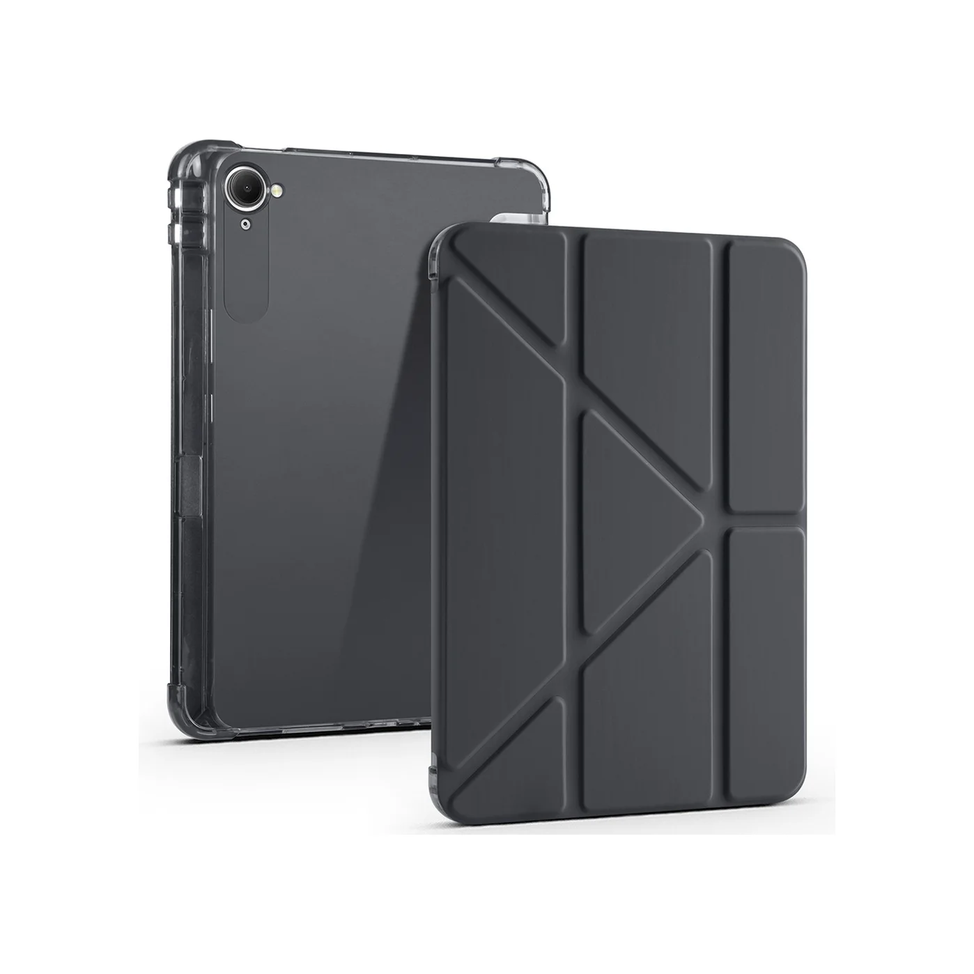 Lexroo Xiaomi Redmi K Pad Kılıf Tri Folding Kalem Bölmeli Standlı Kılıf - Siyah Lexroo Xiaomi Redmi K Pad Kılıf Tri Folding Kalem Bölmeli Standlı Kılıf - Siyah