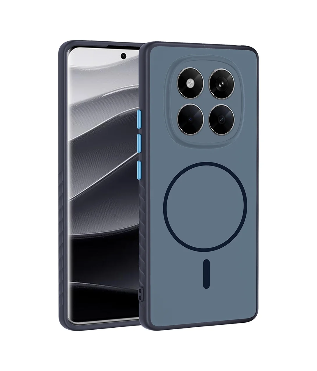 Lexroo Xiaomi Redmi Note 14 Pro 4g Kılıf M-safe Şarj Özellikli Tea Kılıf - Lacivert Lexroo Xiaomi Redmi Note 14 Pro 4g Kılıf M-safe Şarj Özellikli Tea Kılıf - Lacivert