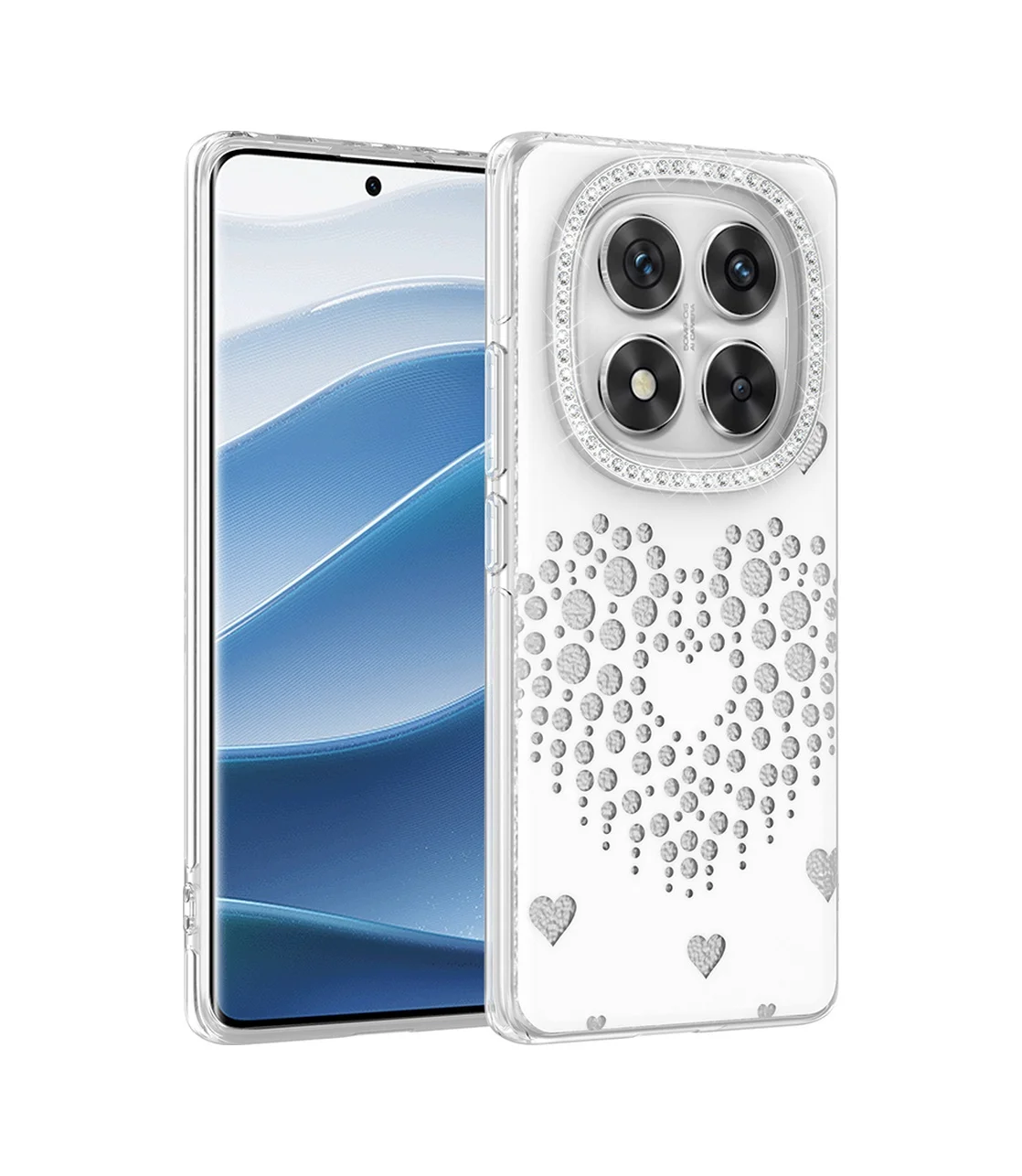Lexroo Xiaomi Redmi Note 14 Pro 4g Kılıf Damla Taşlı Rivas Sert Pc Kılıf - Beyaz Lexroo Xiaomi Redmi Note 14 Pro 4g Kılıf Damla Taşlı Rivas Sert Pc Kılıf - Beyaz