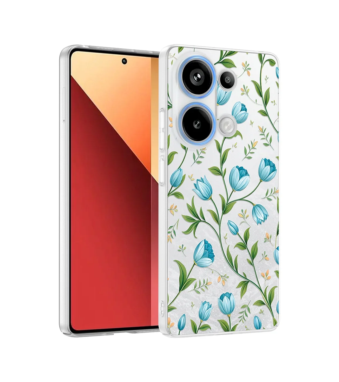 Lexroo Xiaomi Redmi Note 13 Pro 4g Kılıf Kamera Korumalı Desenli Klip Kılıf - Mavi Lale Lexroo Xiaomi Redmi Note 13 Pro 4g Kılıf Kamera Korumalı Desenli Klip Kılıf - Mavi Lale