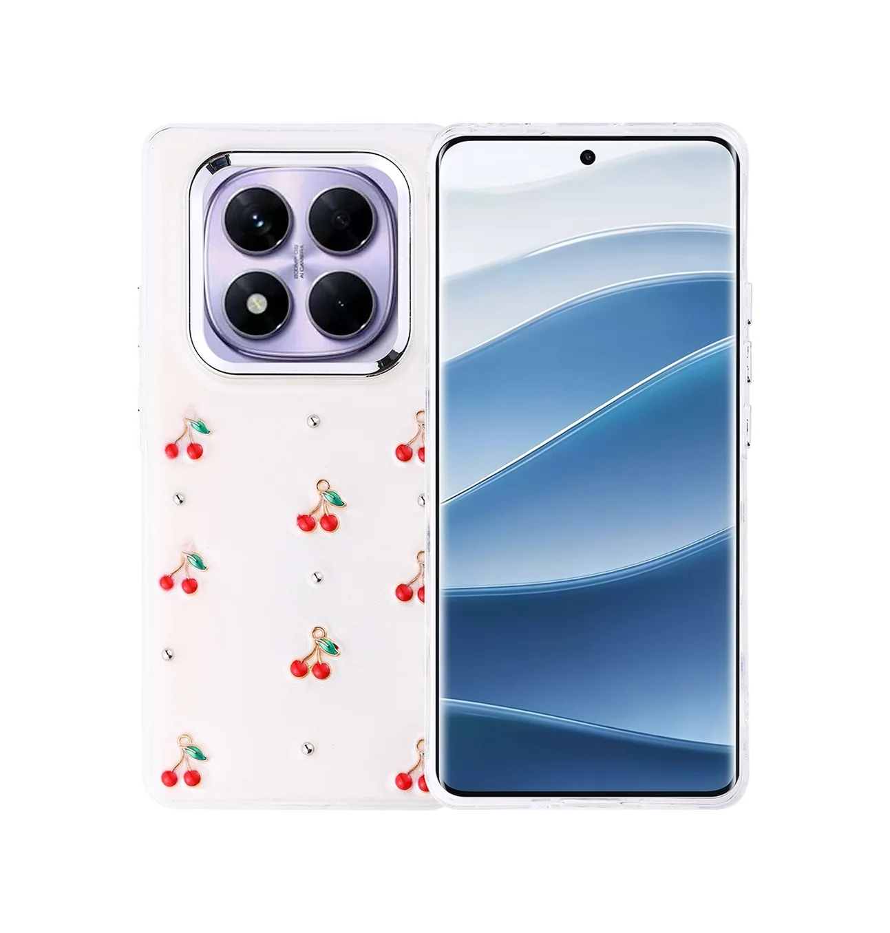 Lexroo Xiaomi Redmi Note 14 Pro Plus Kılıf Airbag Tasarımlı Simli Şeffaf Kutup Kılıf - Kiraz Lexroo Xiaomi Redmi Note 14 Pro Plus Kılıf Airbag Tasarımlı Simli Şeffaf Kutup Kılıf - Kiraz
