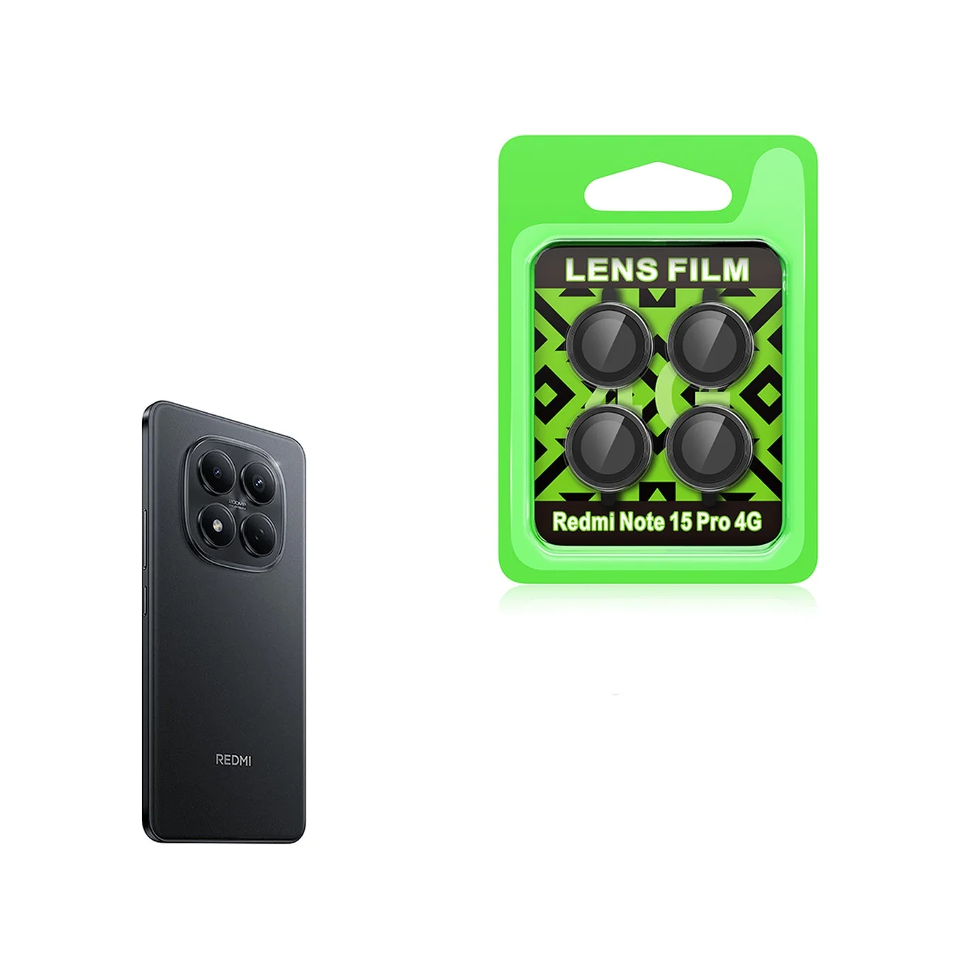Lexroo Xiaomi Redmi Note 15 Pro 4g Cl-07 Kamera Lens Koruyucu - Siyah Lexroo Xiaomi Redmi Note 15 Pro 4g Cl-07 Kamera Lens Koruyucu - Siyah